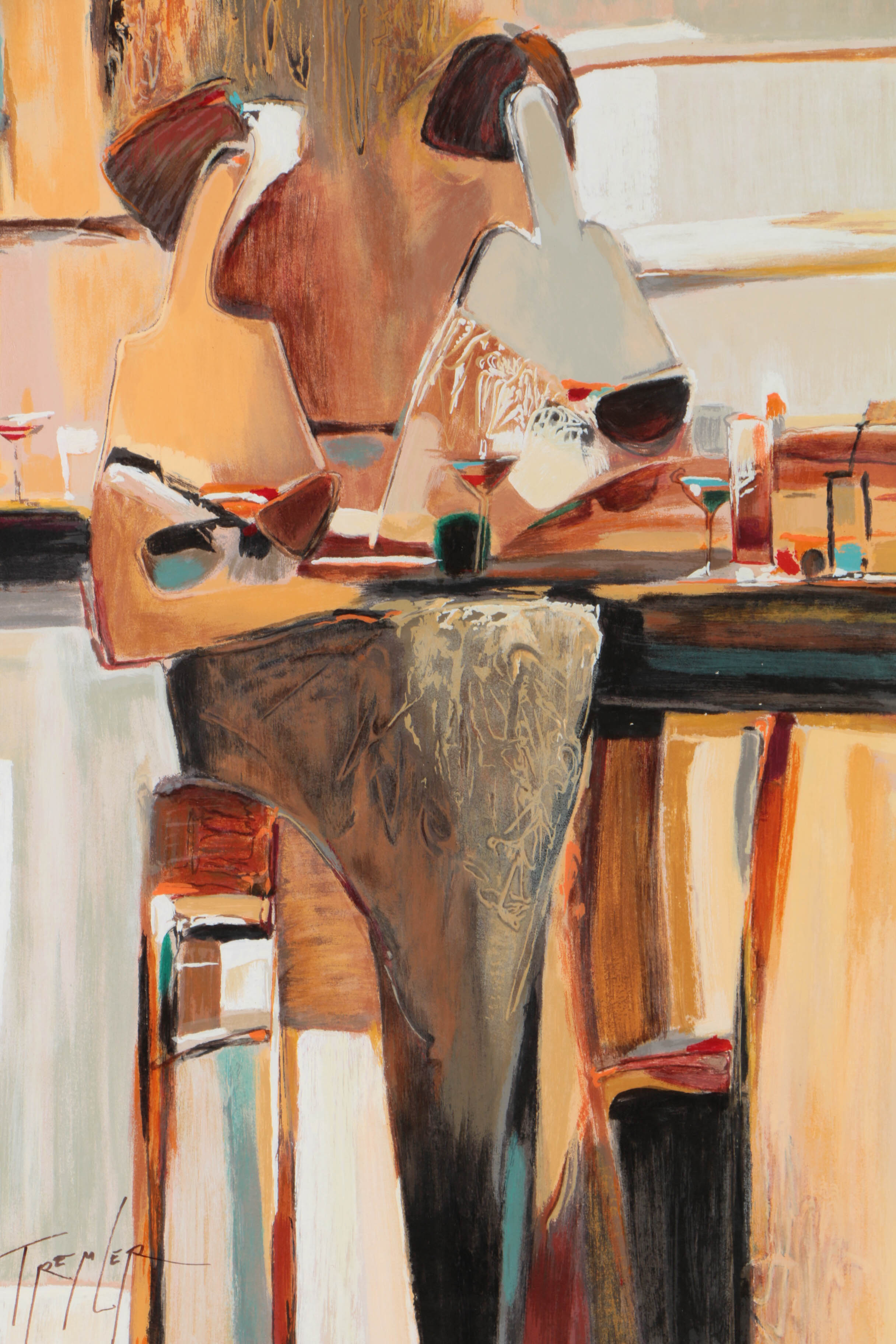 Yuri Tremler Limited Edition Serigraph on Paper "Ladies Lunch"