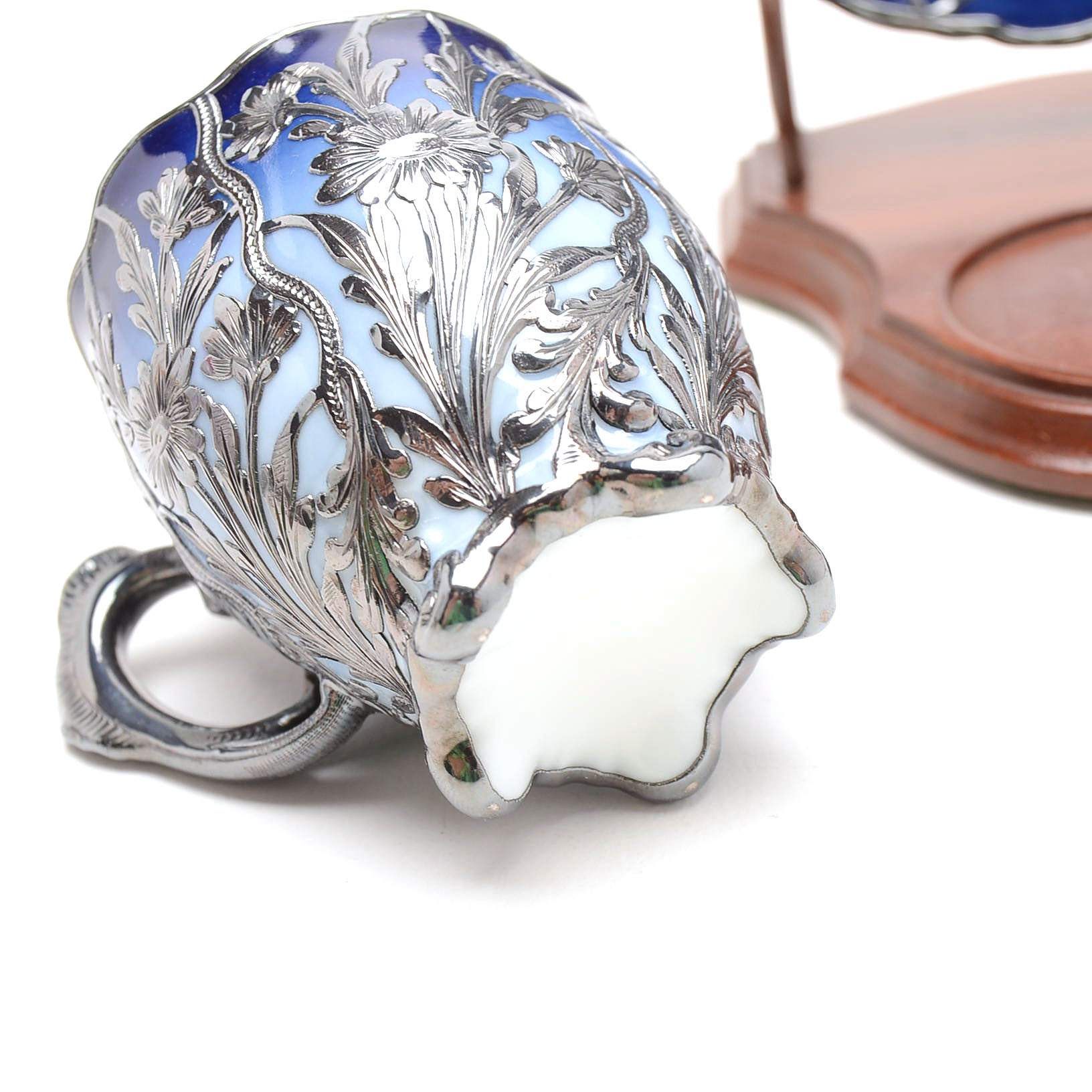 Collection of Porcelain Demitasse Teacups with Spode Copeland