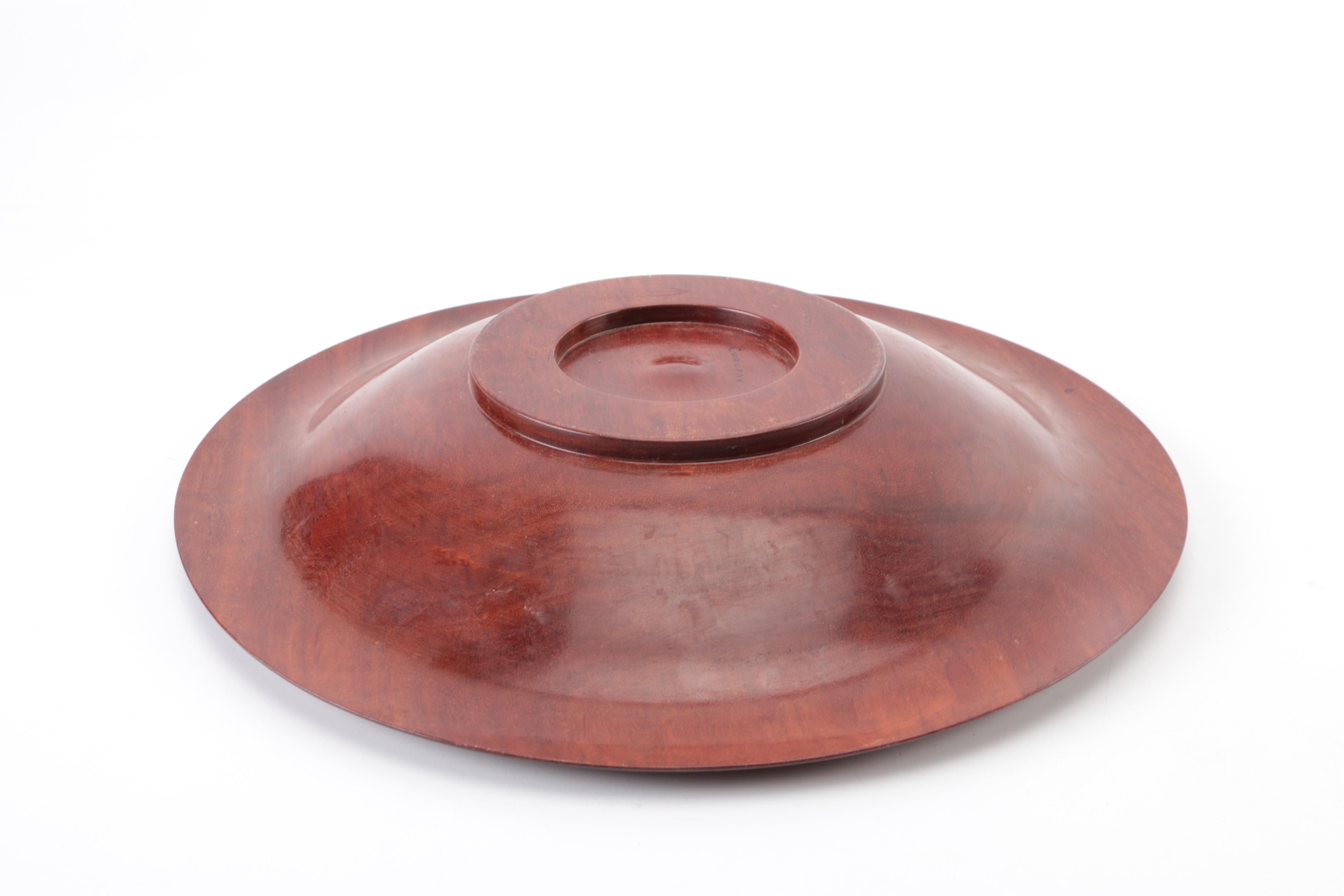 Curupay Fruit Bowl with Seven Decorative Wooden Fruits and Vegetables