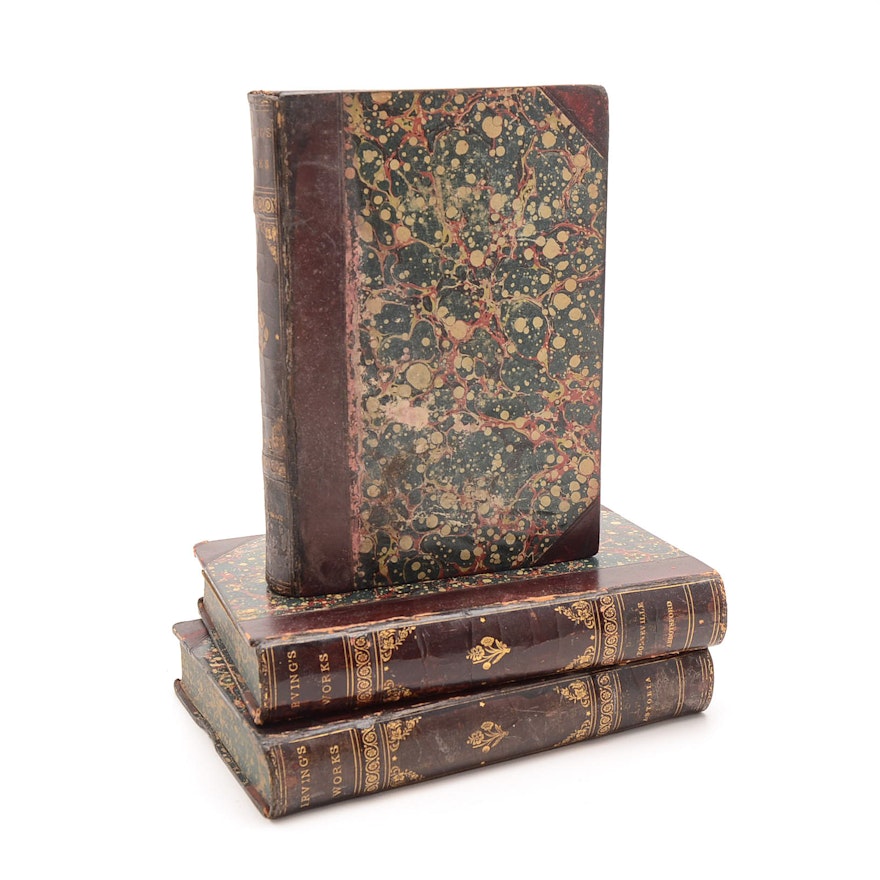 1884 "Works of Washington Irving" in Three Volumes