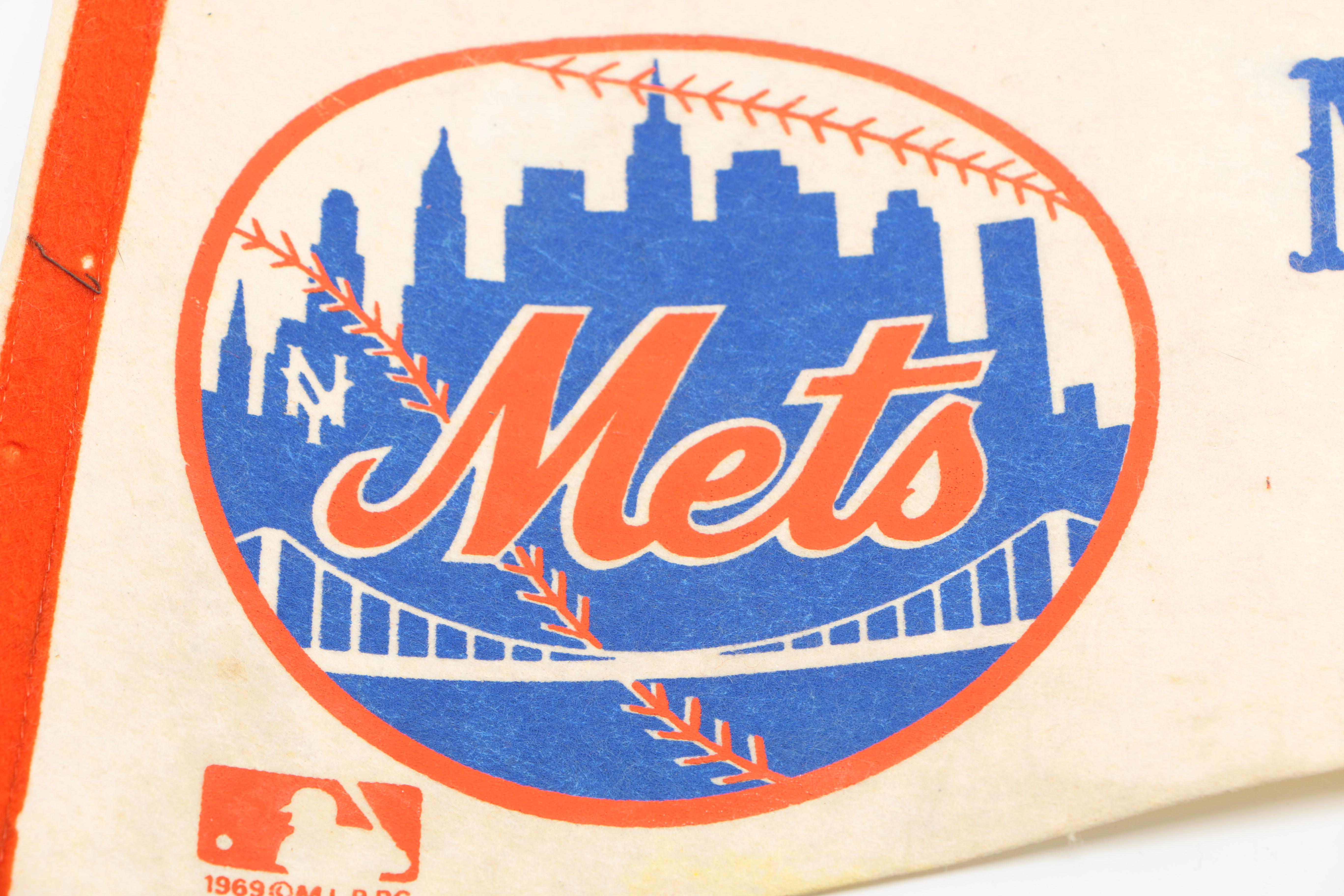 Four Major League Baseball Team Pennants