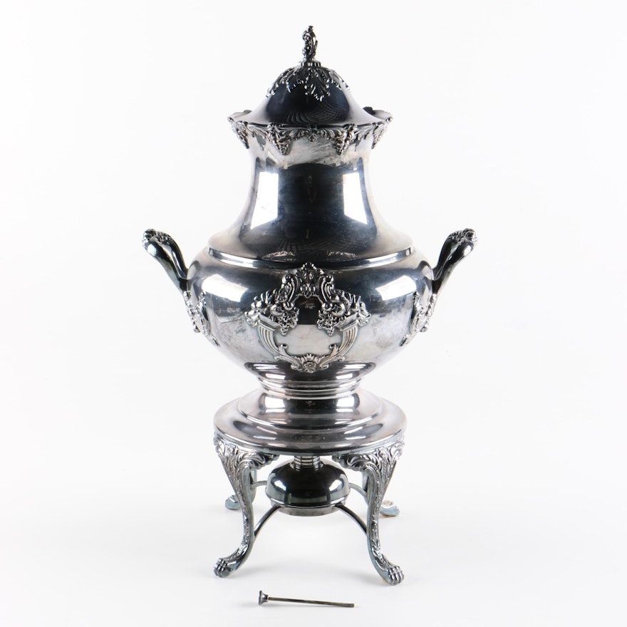 Silver Plated Hot Water Urn by Reed & Barton