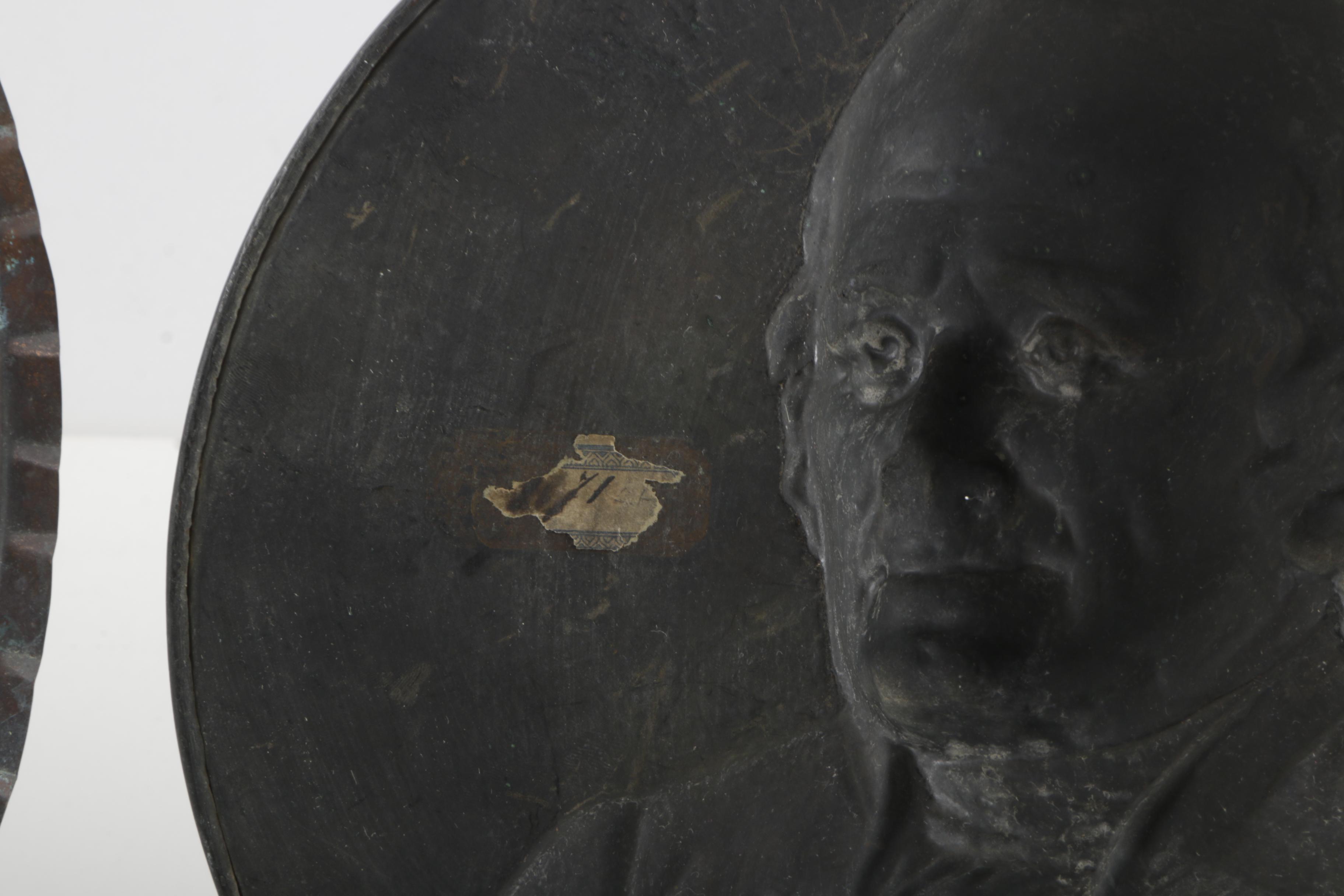 Metal Bust Wall Hangings Including Voltaire