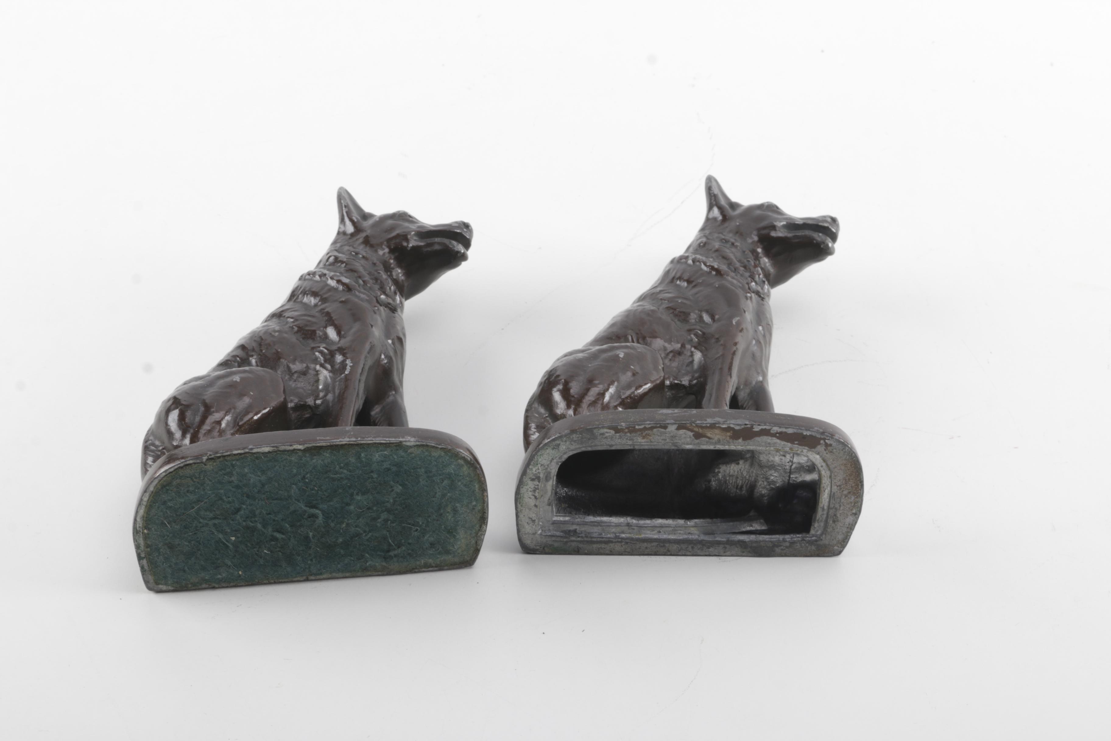 Cast Metal Bookends