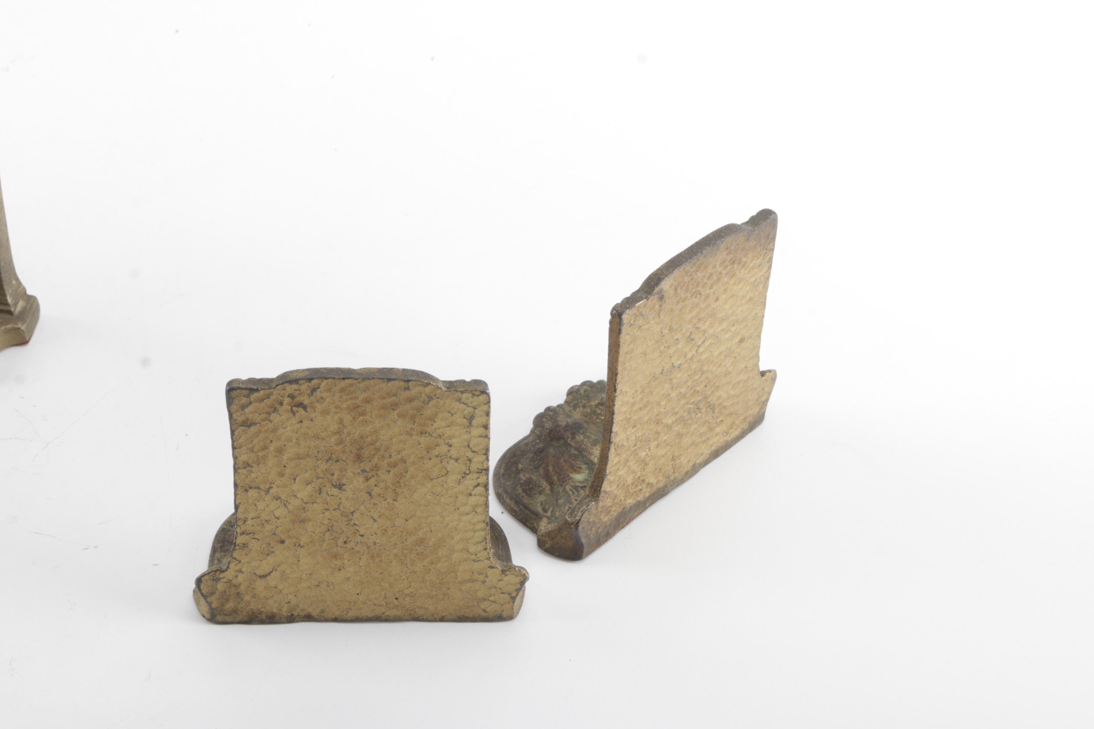 Brass Figural Bookends