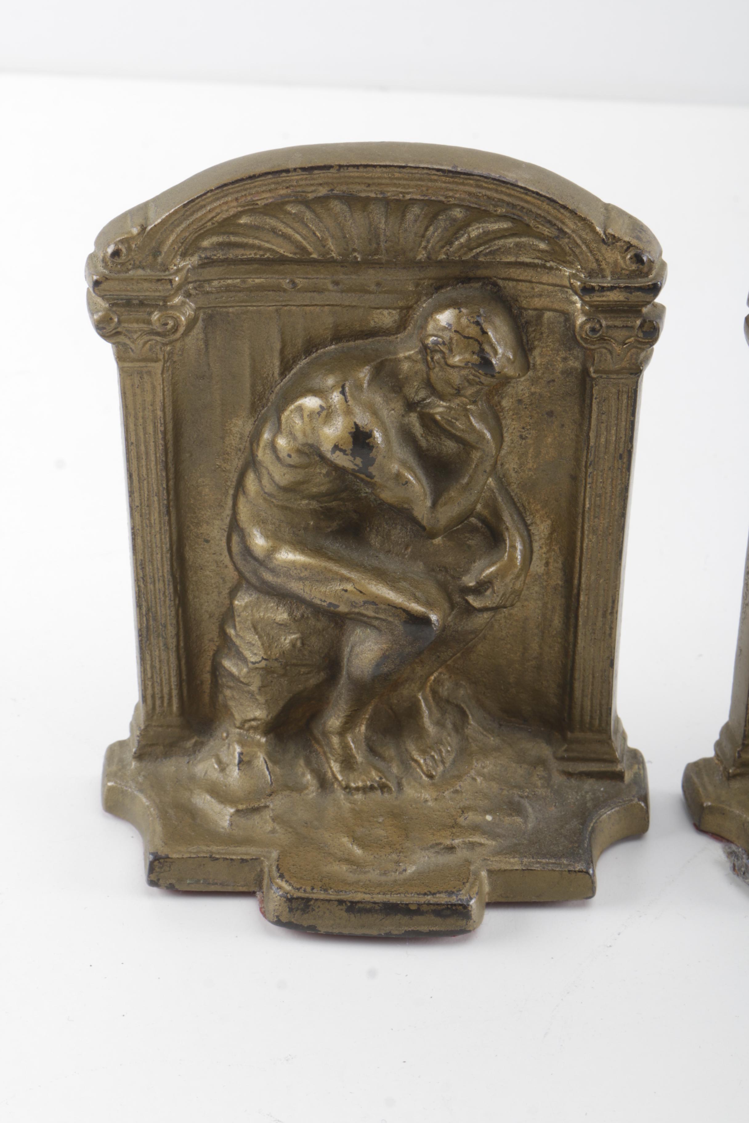 Brass Figural Bookends