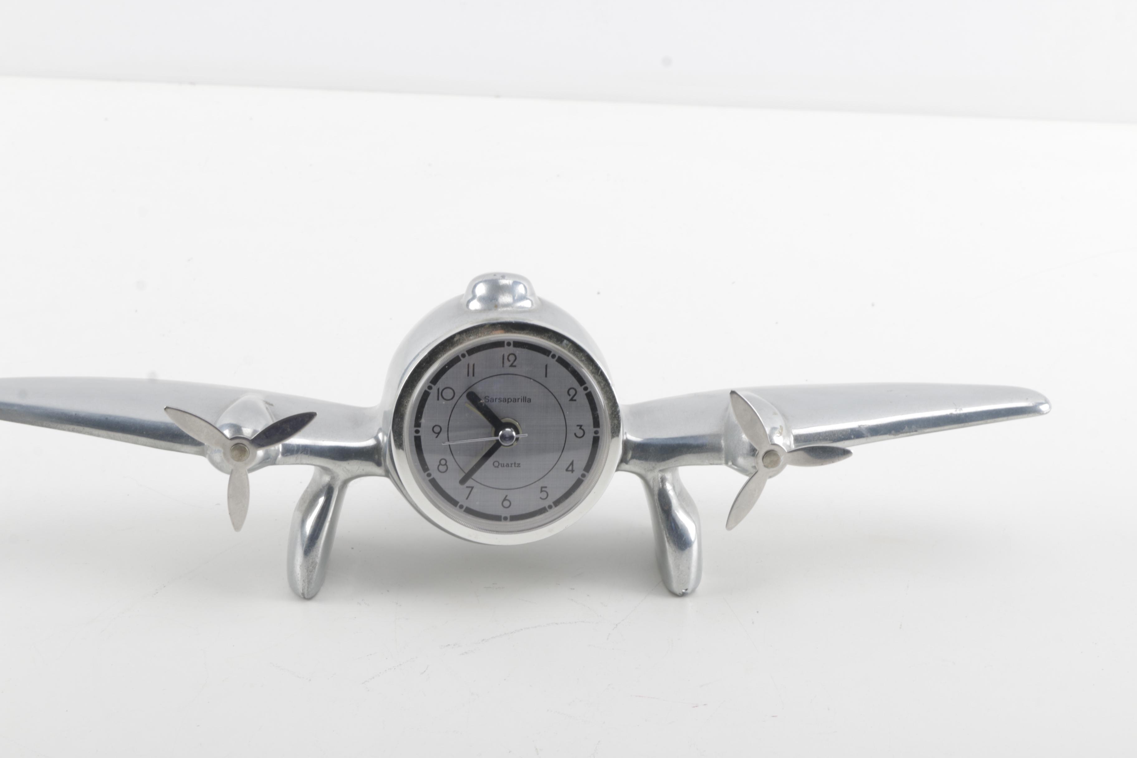 1980s Deco Desk Clock by Sarsaparilla