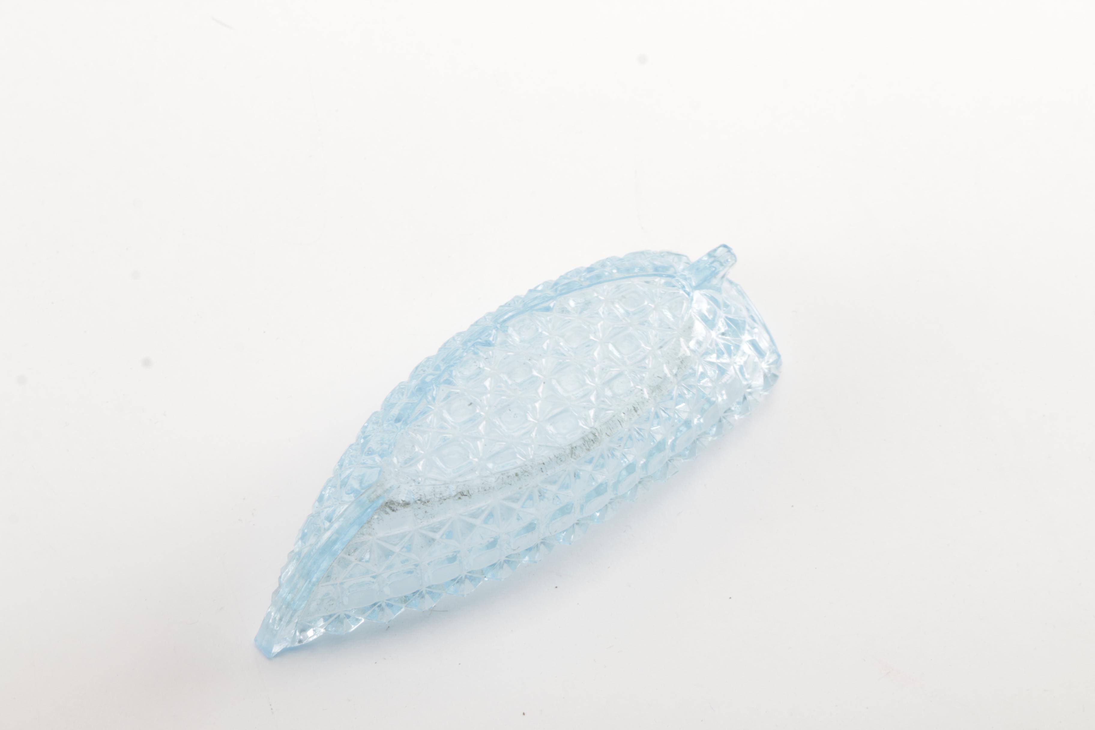 Hand Formed Fenton Style Cornucopia Vases with a Boat Bowl