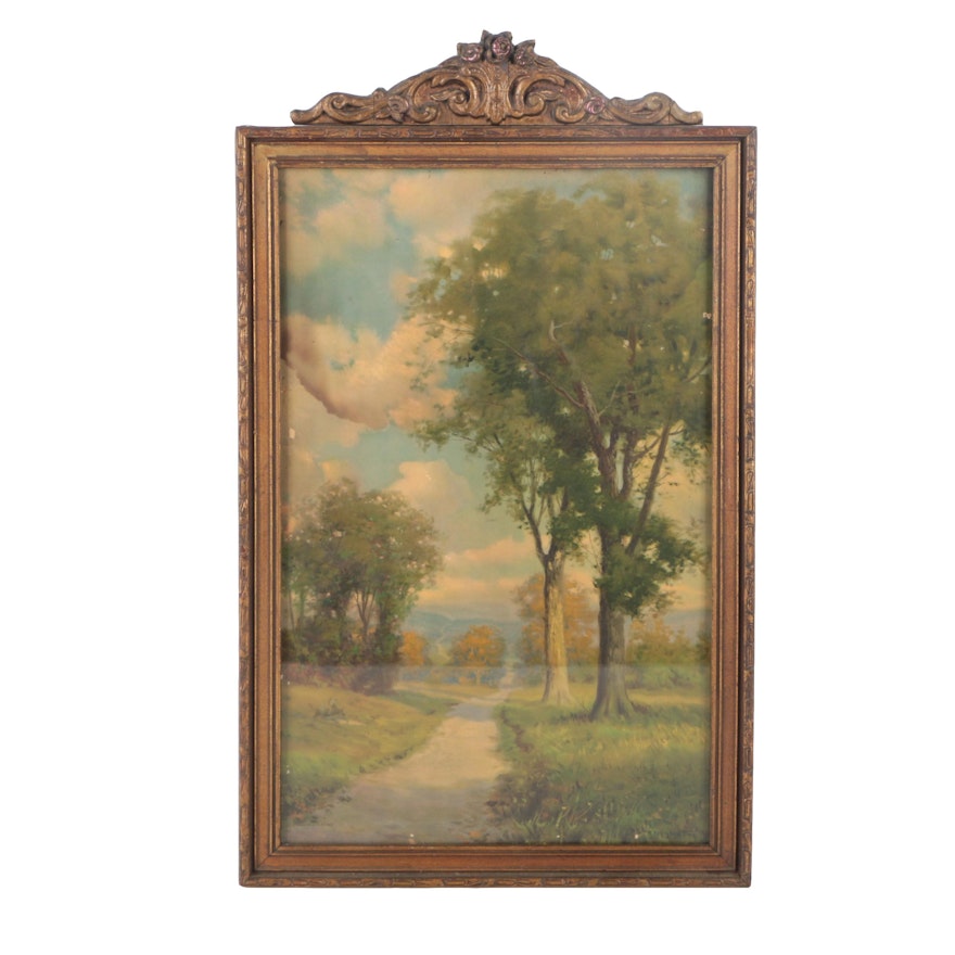 Robert Atkinson Fox Chromolithograph "An Inviting Pathway"