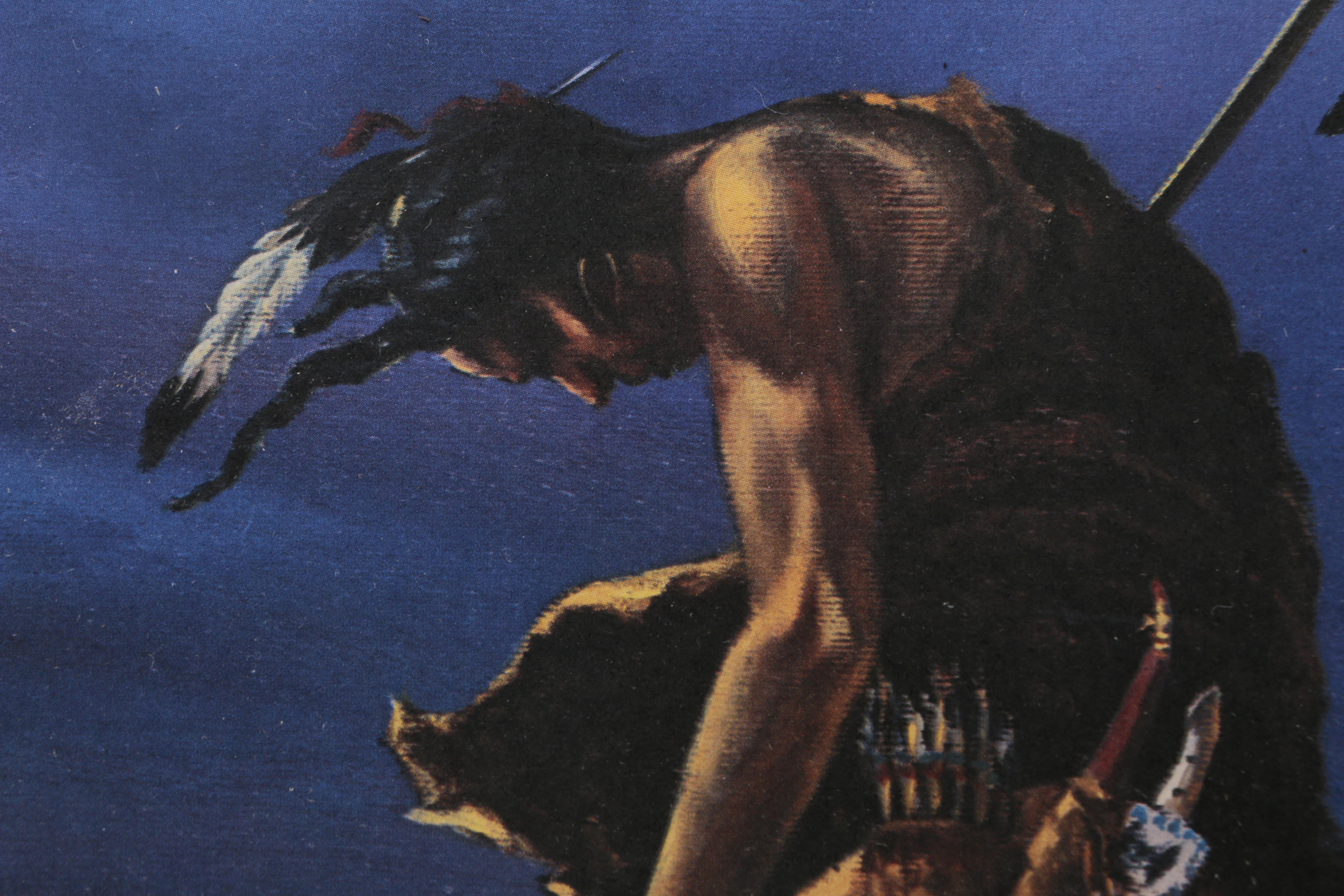 Meketi Offset Lithograph "End of the Trail"