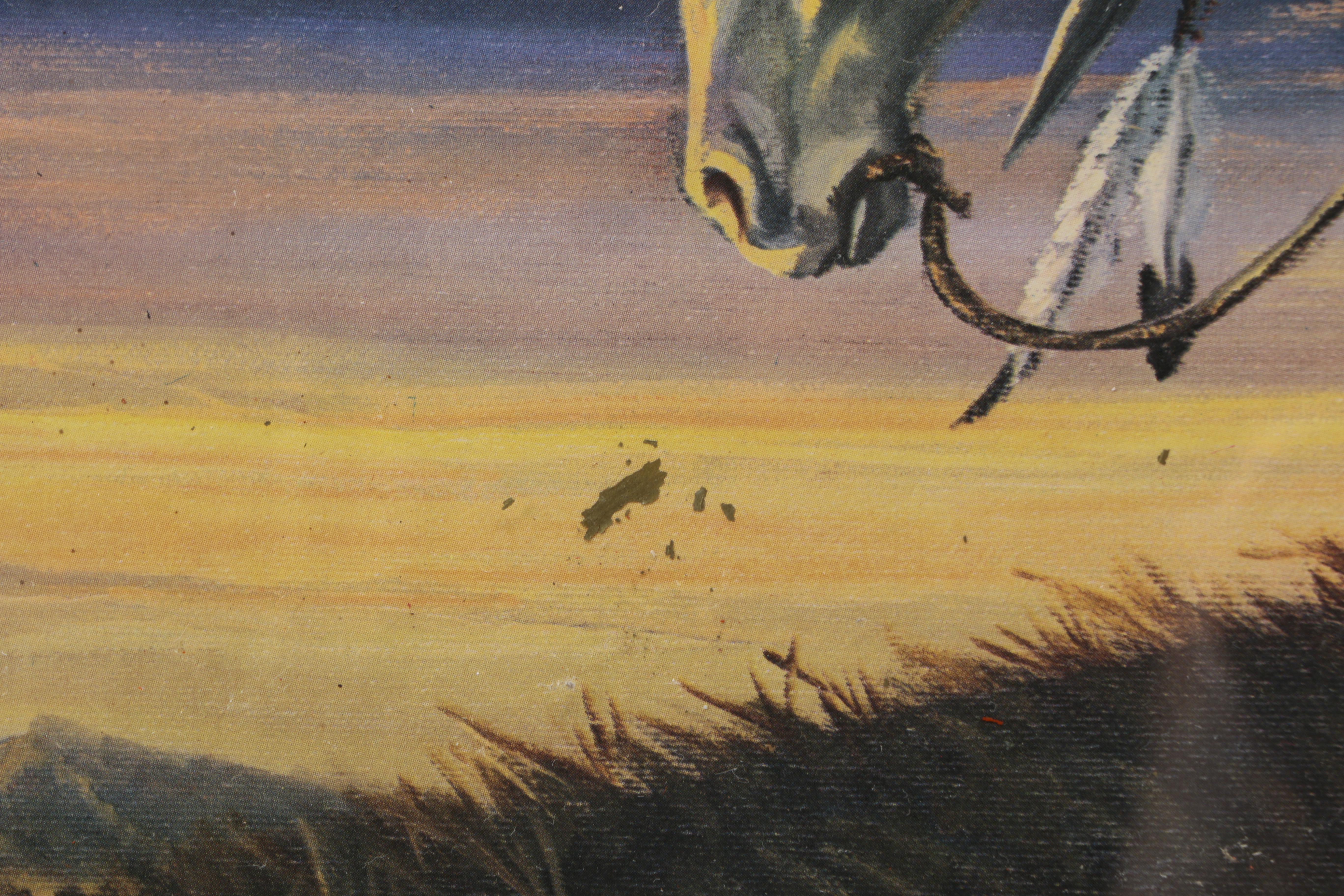 Meketi Offset Lithograph "End of the Trail"