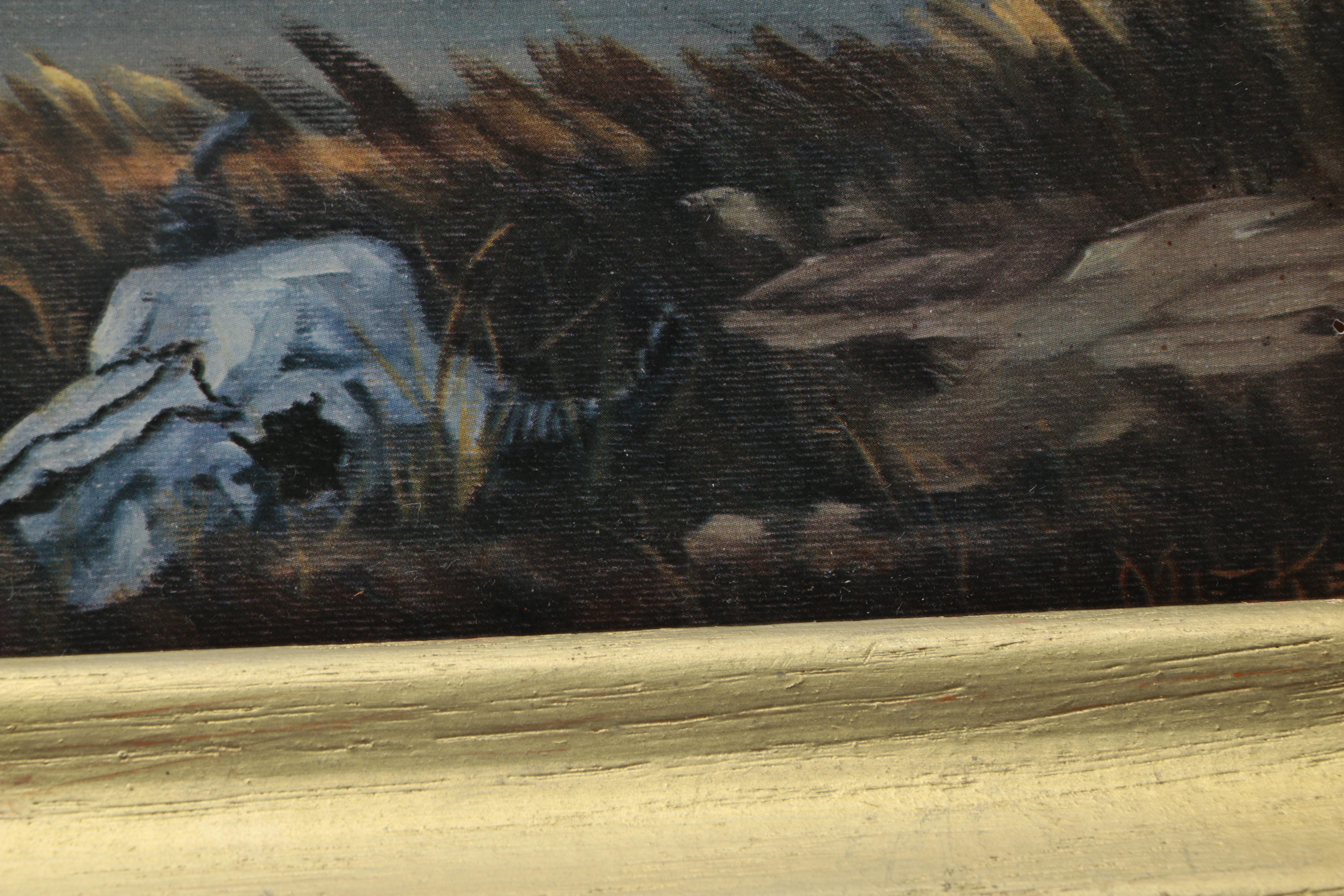 Meketi Offset Lithograph "End of the Trail"