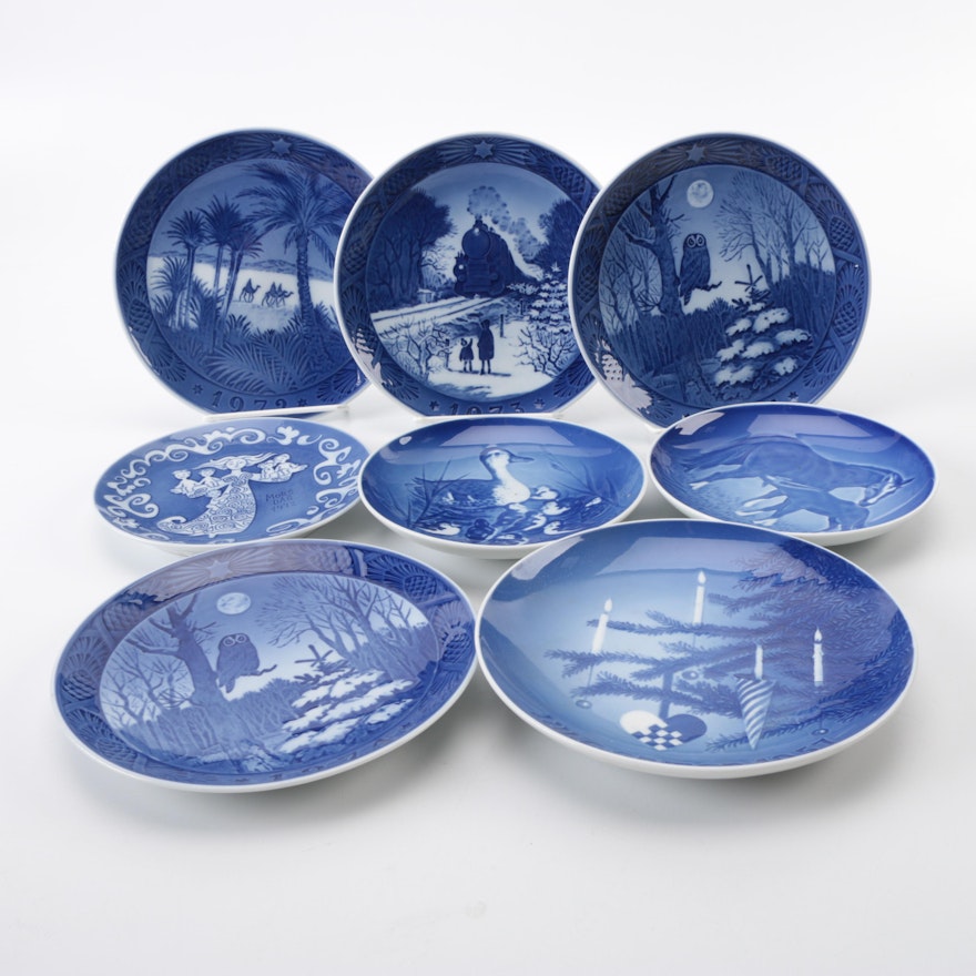 Decorative Royal Copenhagen Blue and White Plates