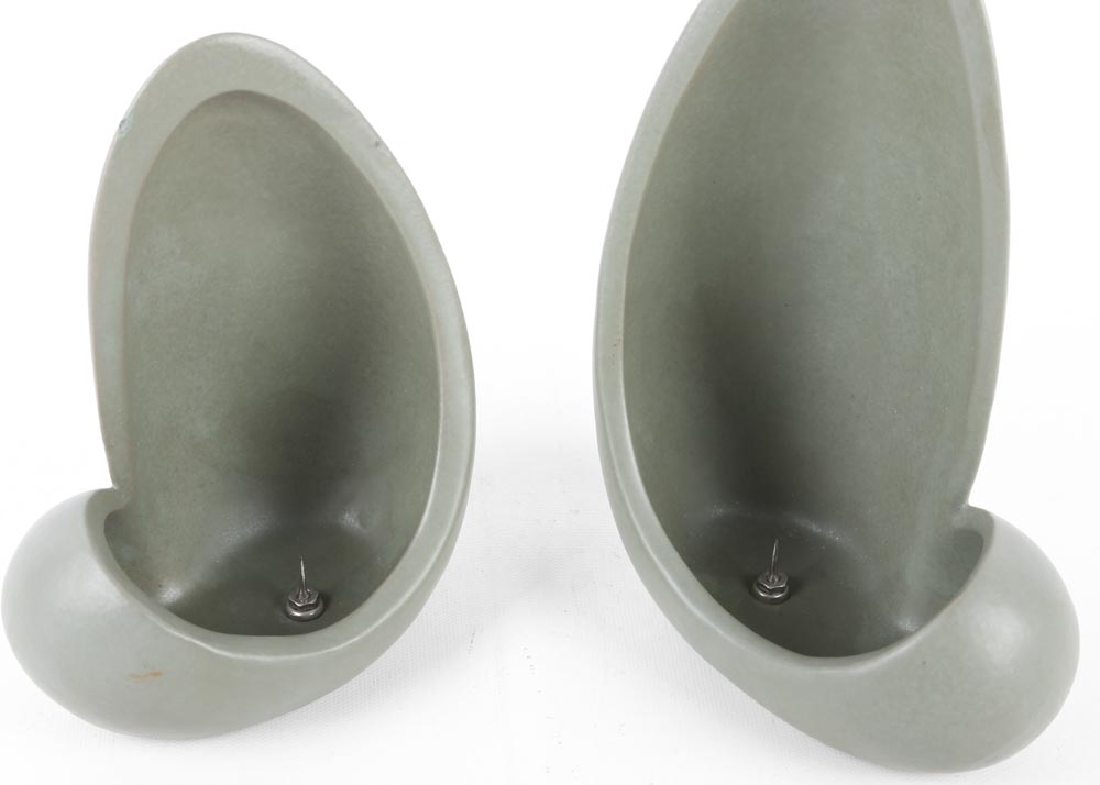 Vintage David C. Heaps Signed Pottery Candle Holders