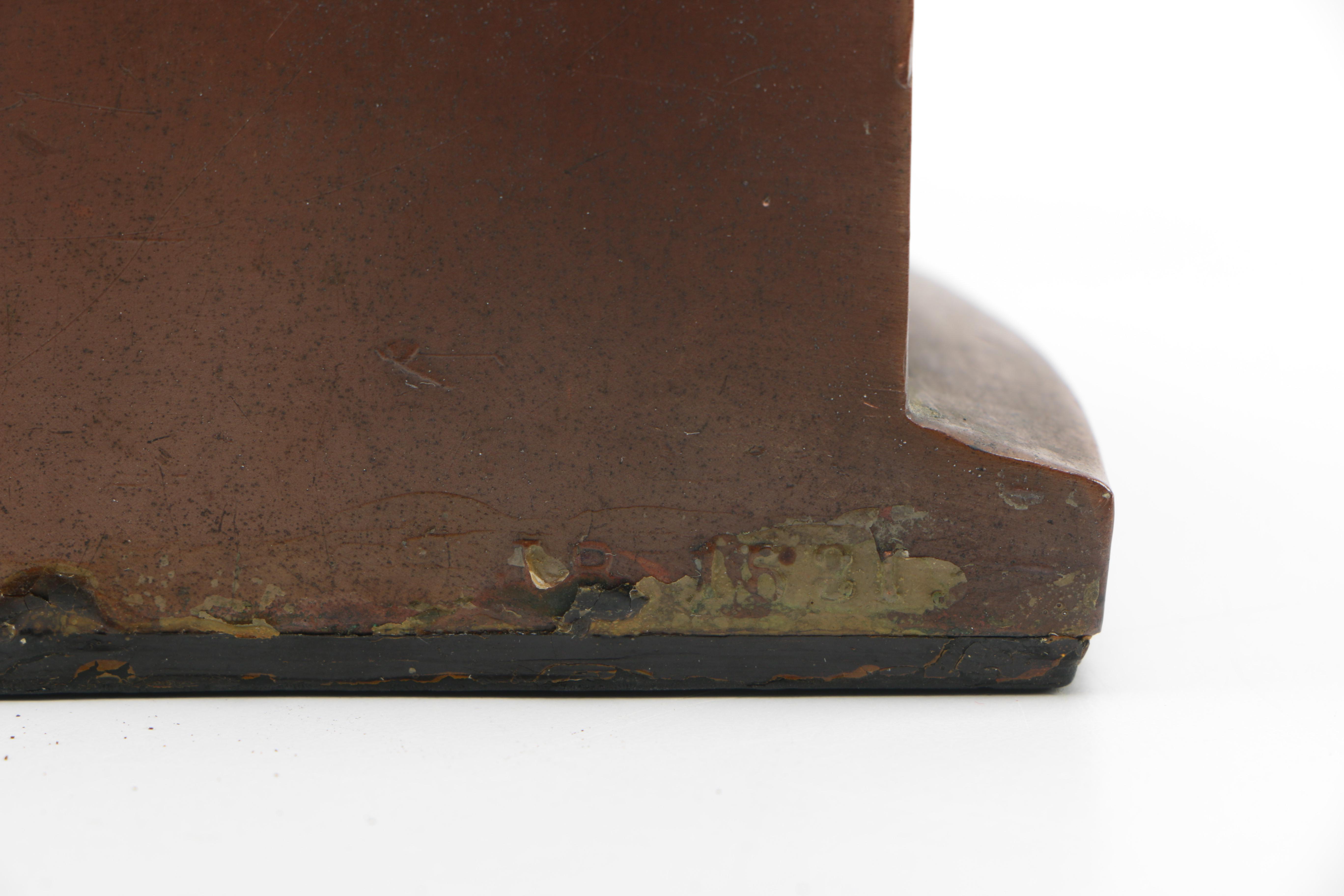 Weighted Bronze Elephant Bookends