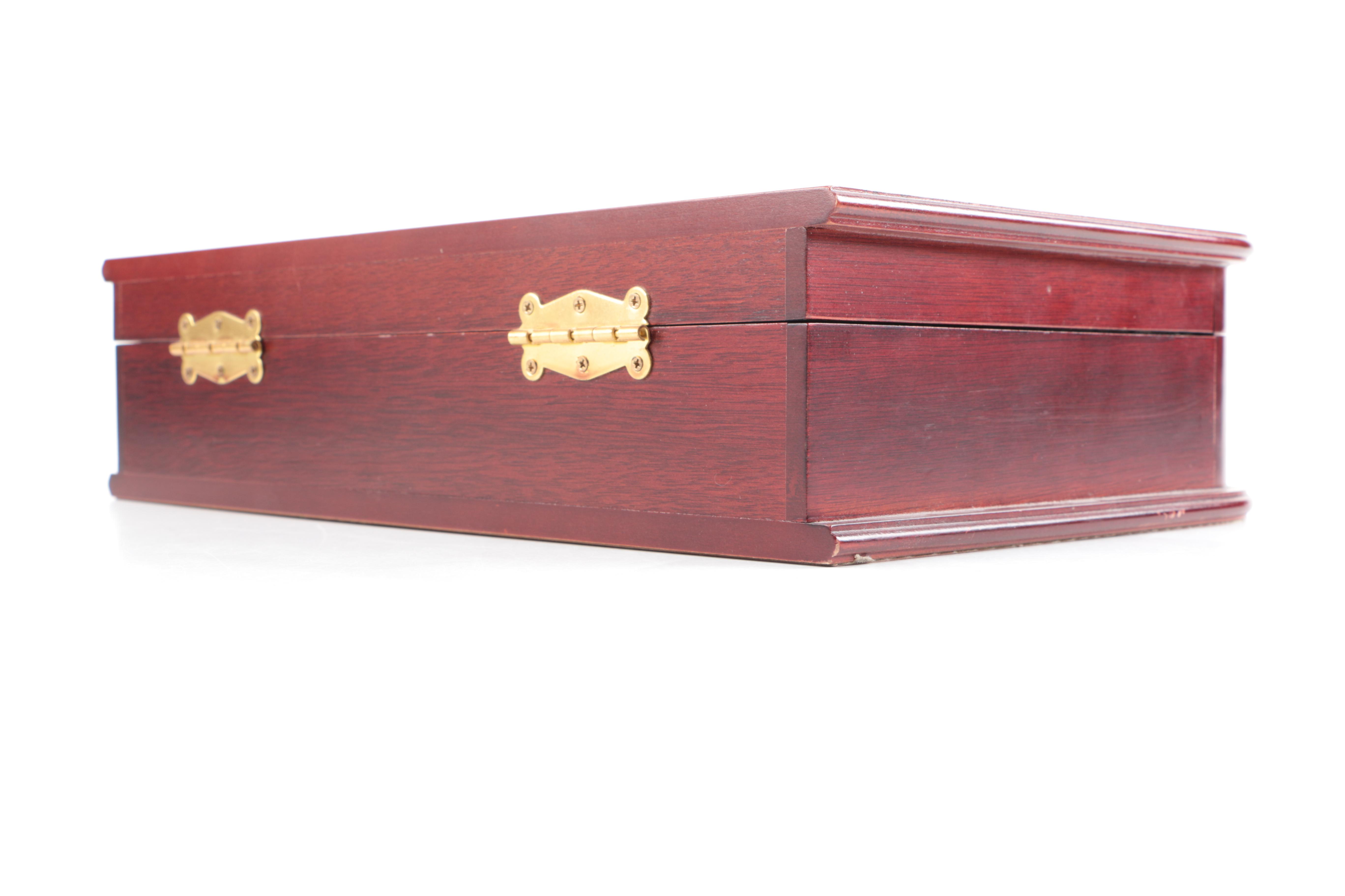 Wooden Jewelry Box With Key