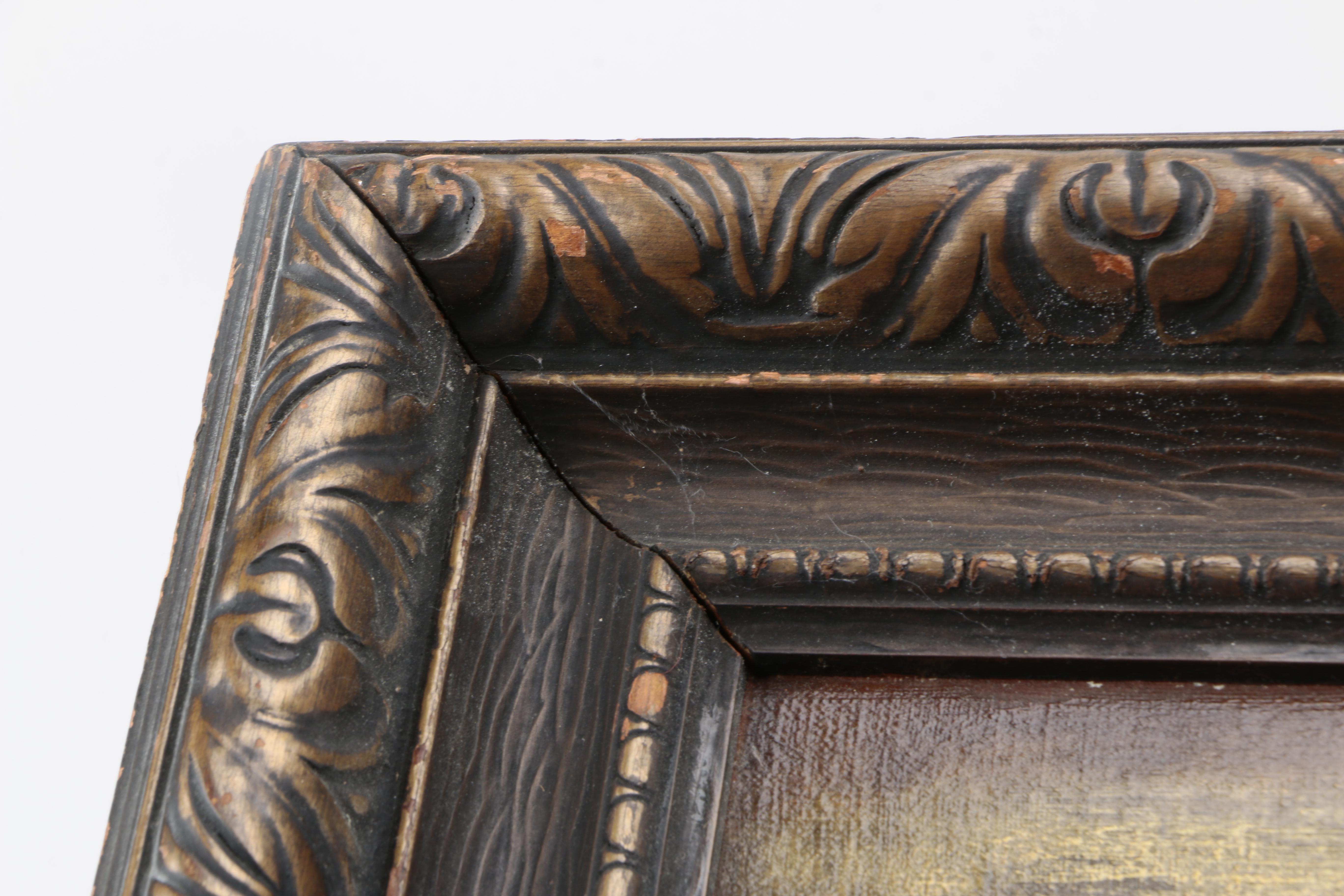 Oil Painting on Canvas of Shepherd Overlooking Flock