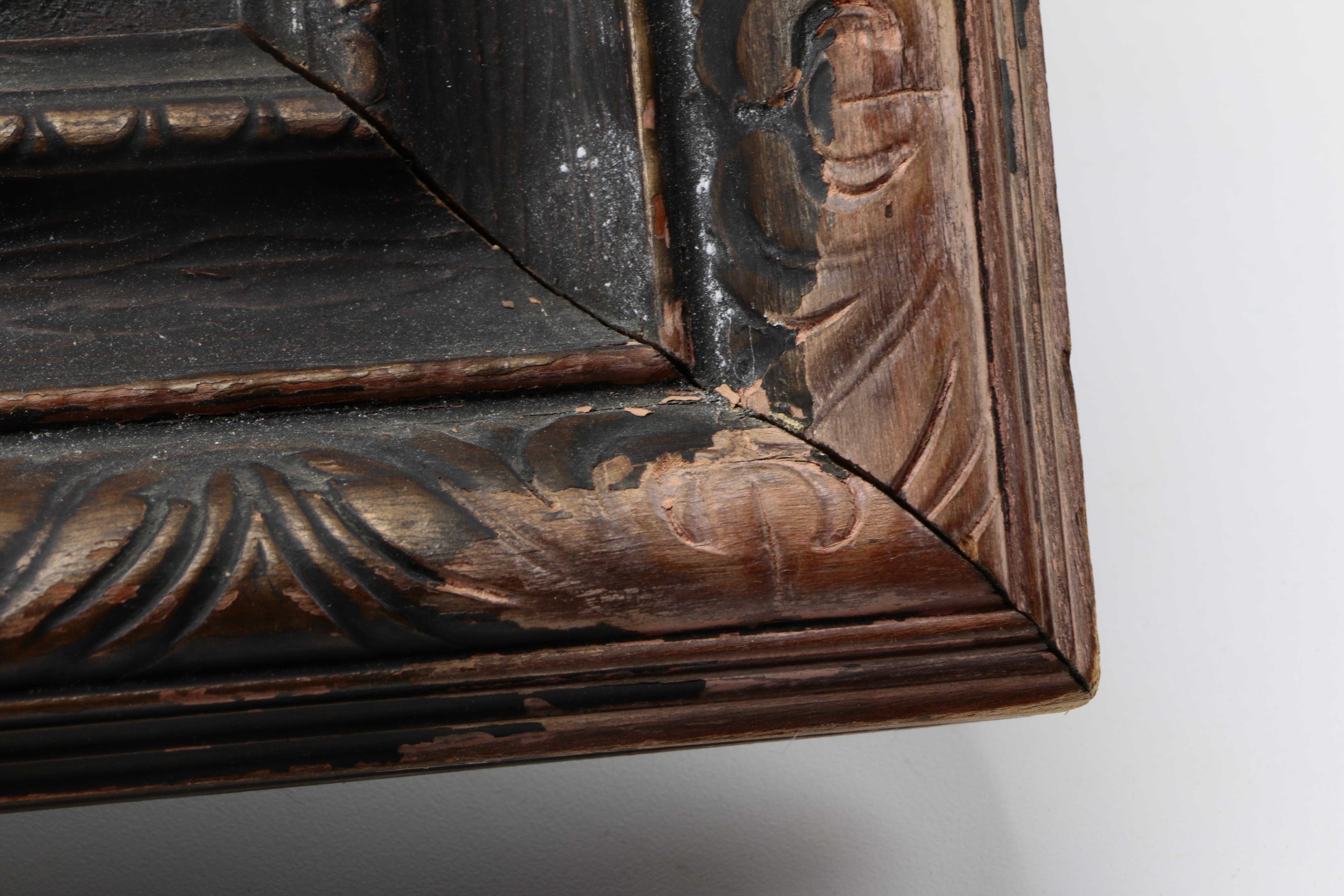 Oil Painting on Canvas of Shepherd Overlooking Flock