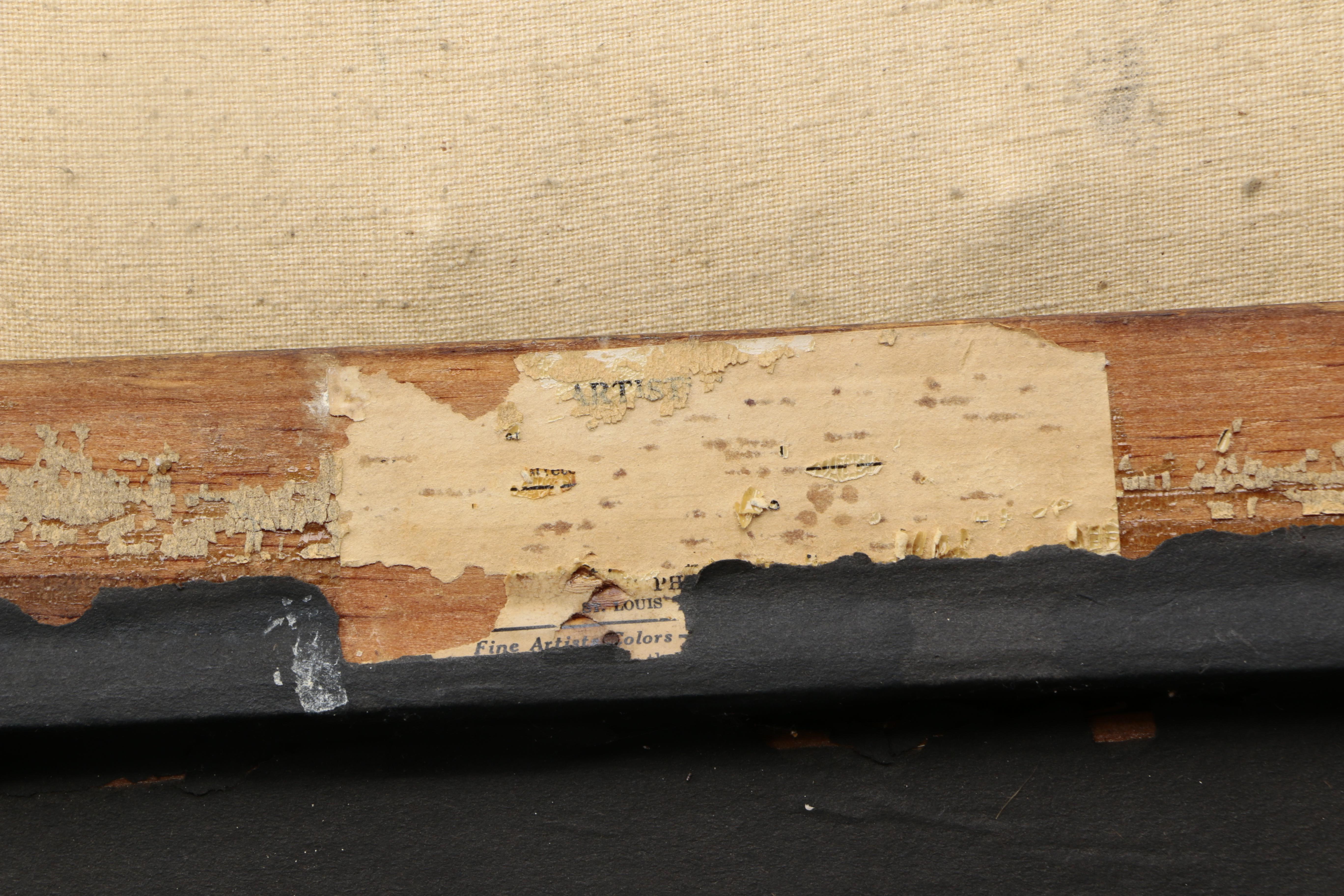 Oil Painting on Canvas of Shepherd Overlooking Flock