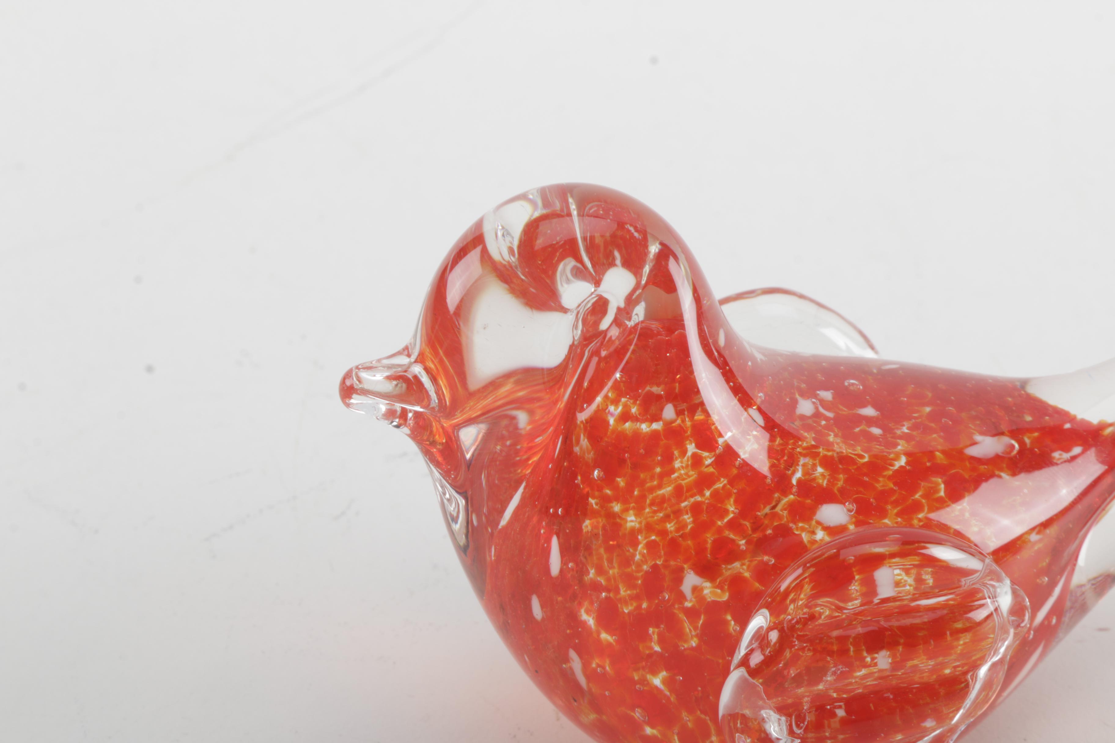 Glass Bird Figurine
