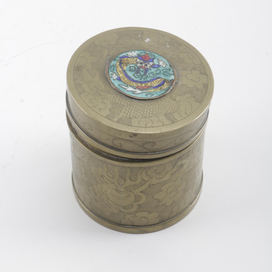 Chinese Brass Container