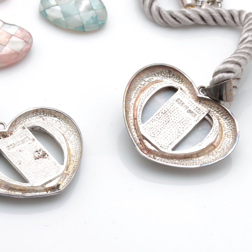 Sterling Silver Necklaces With Interchangeable Pendants