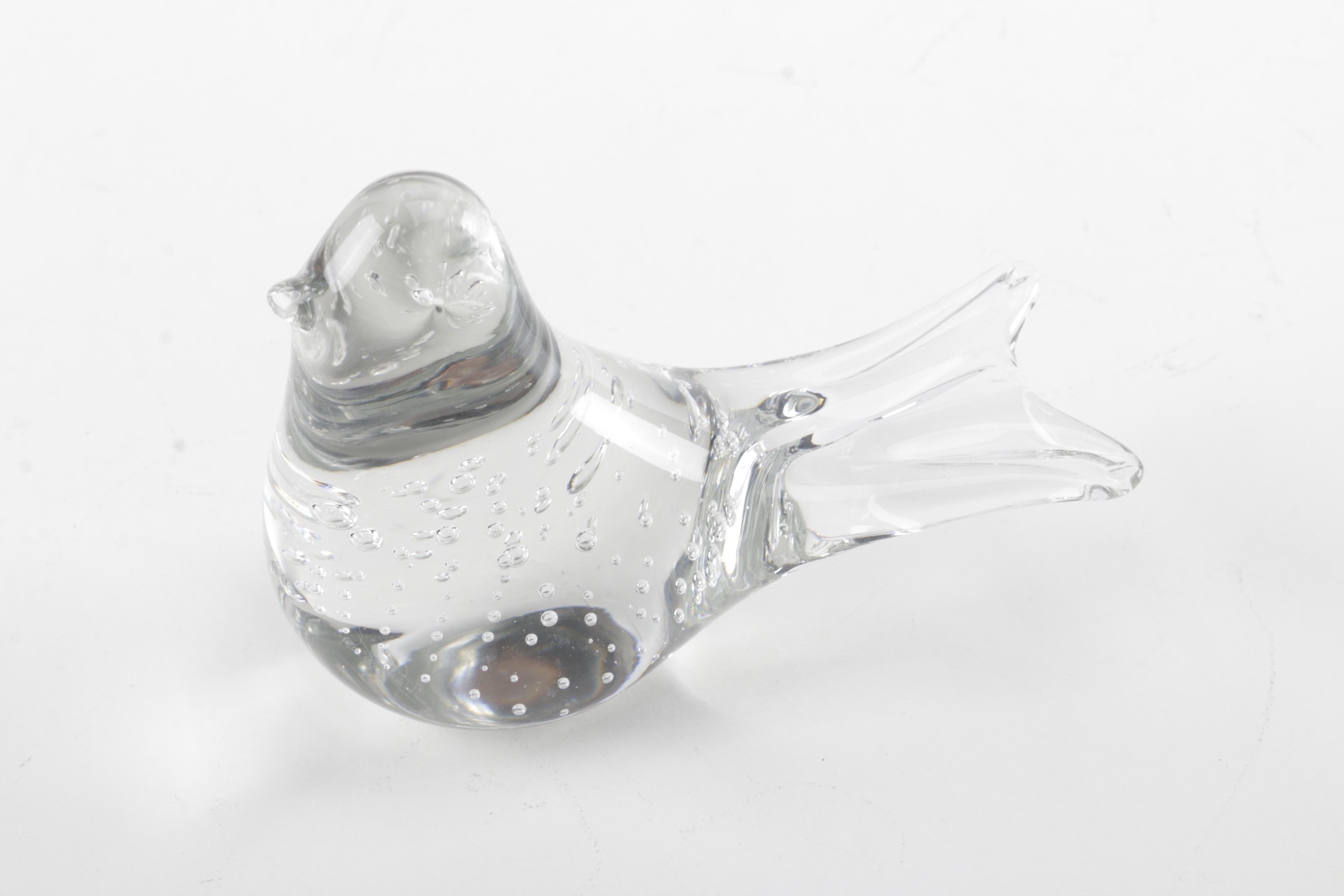 Glass Bird Figurine