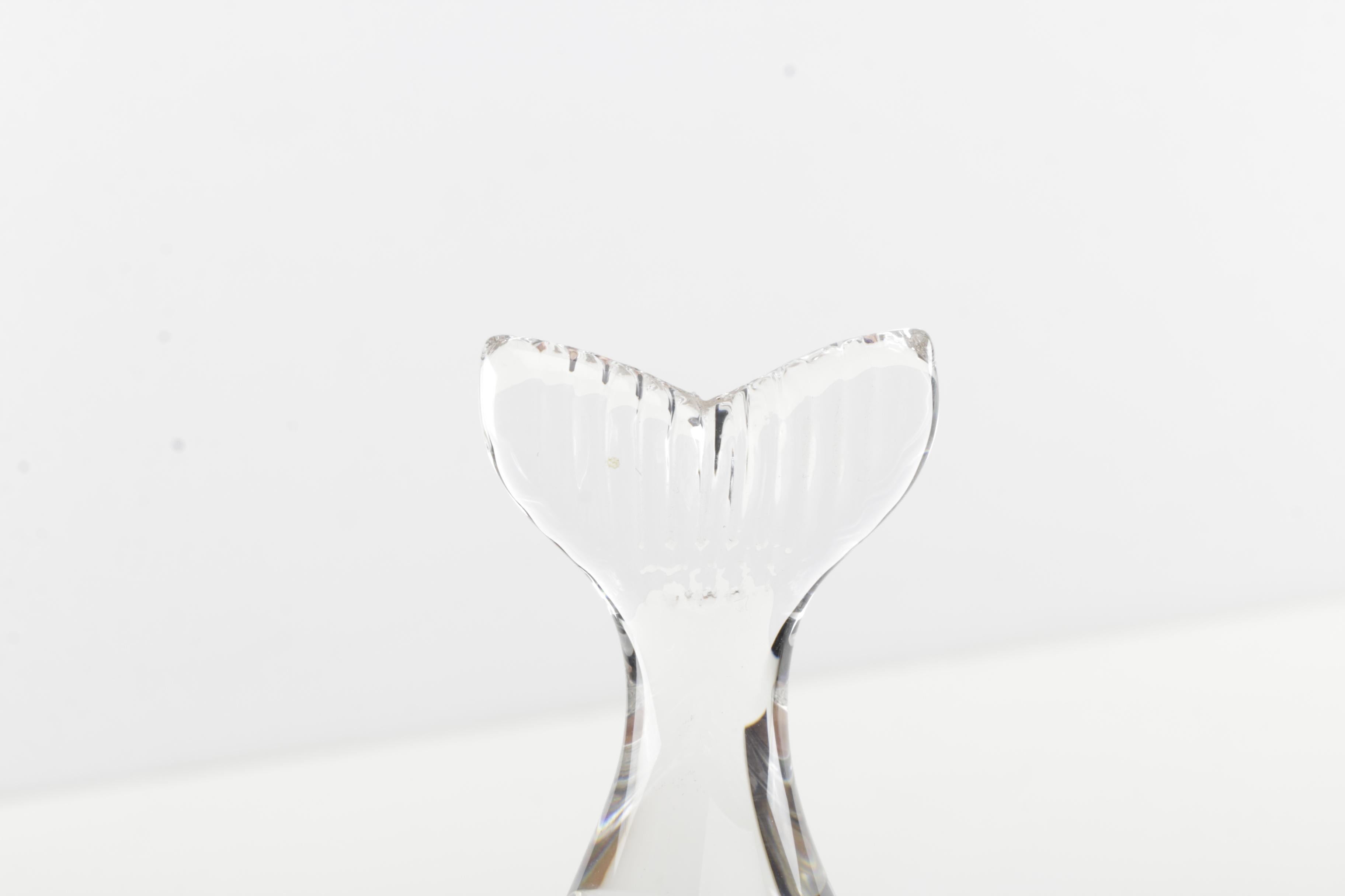 Wedgwood Crystal Whale Figurine