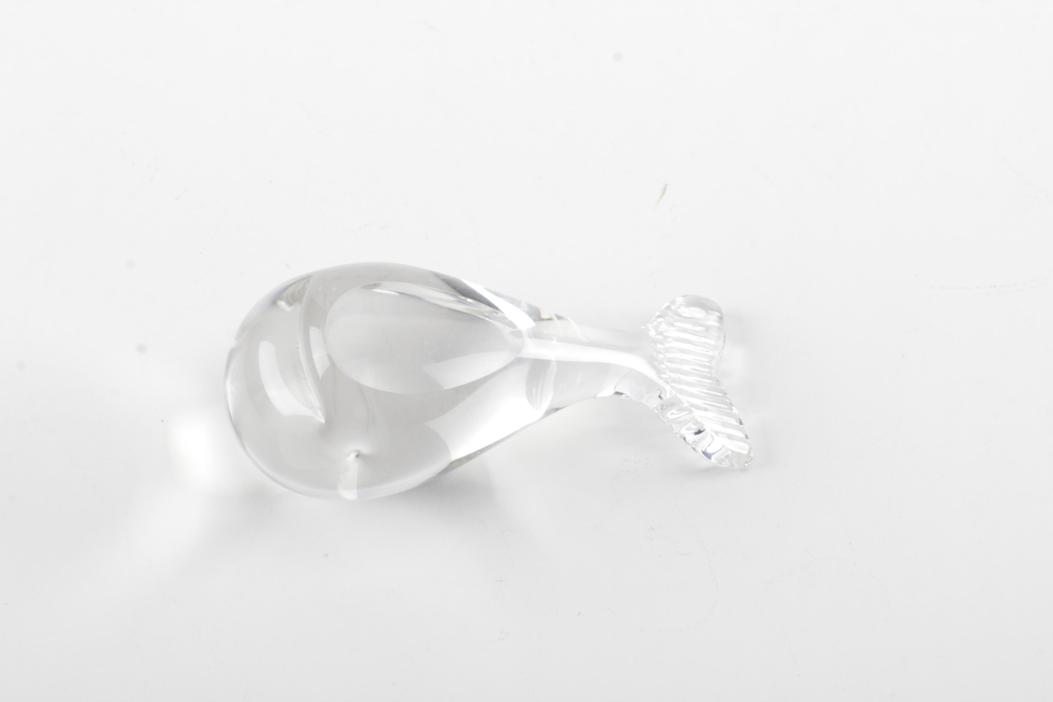 Wedgwood Crystal Whale Figurine