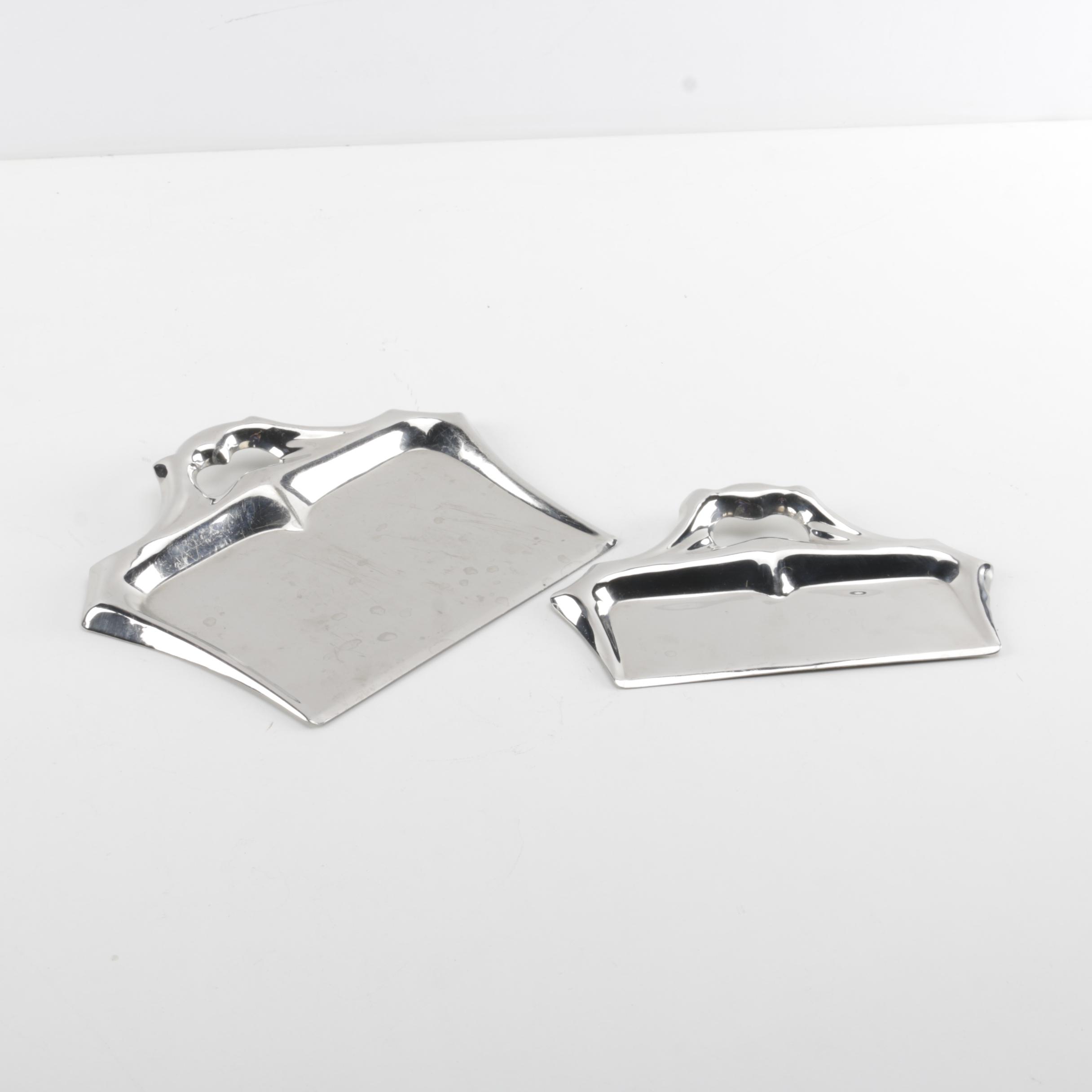 Pair of Stainless Steel Crumb Catchers by Royal Chicago