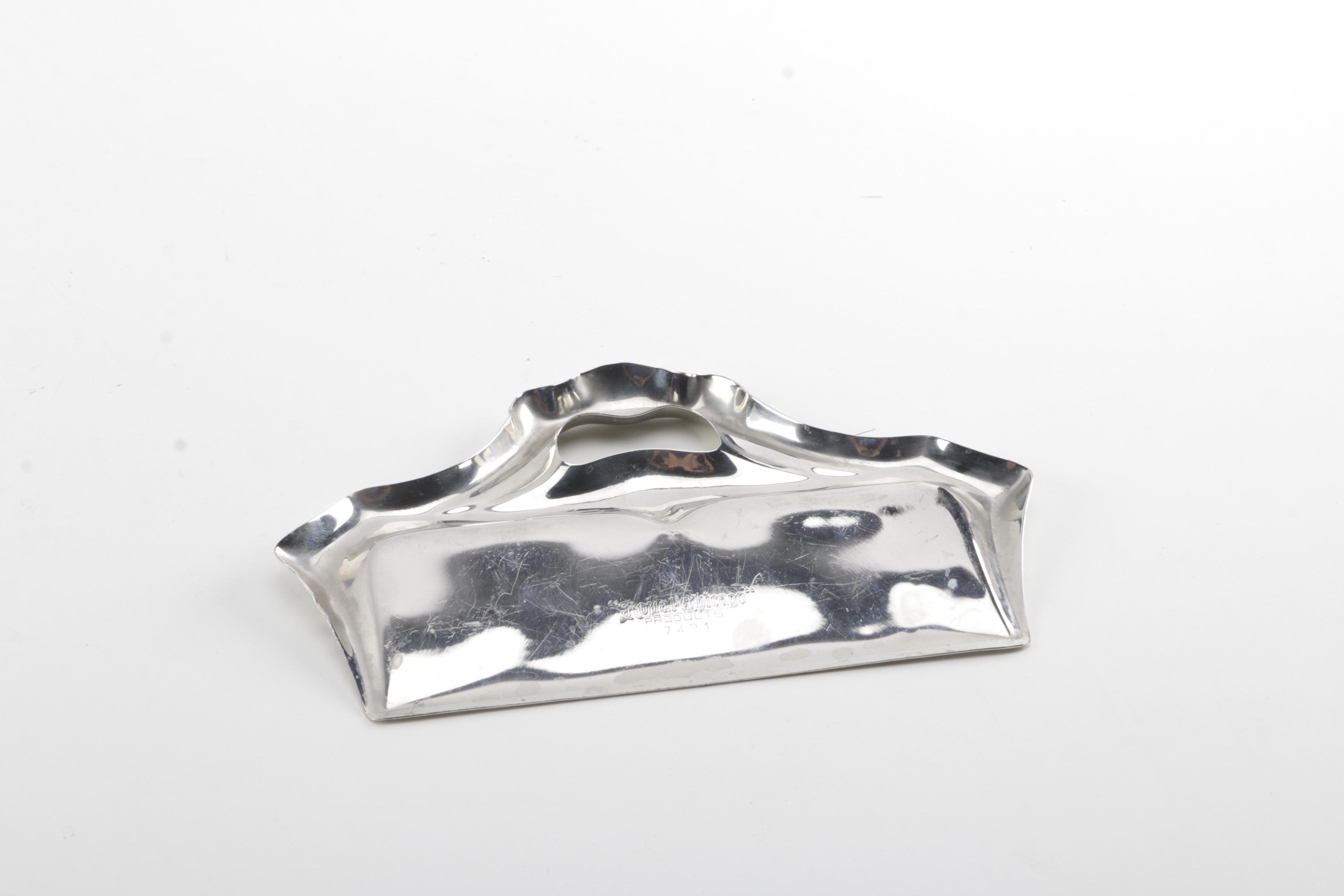 Pair of Stainless Steel Crumb Catchers by Royal Chicago