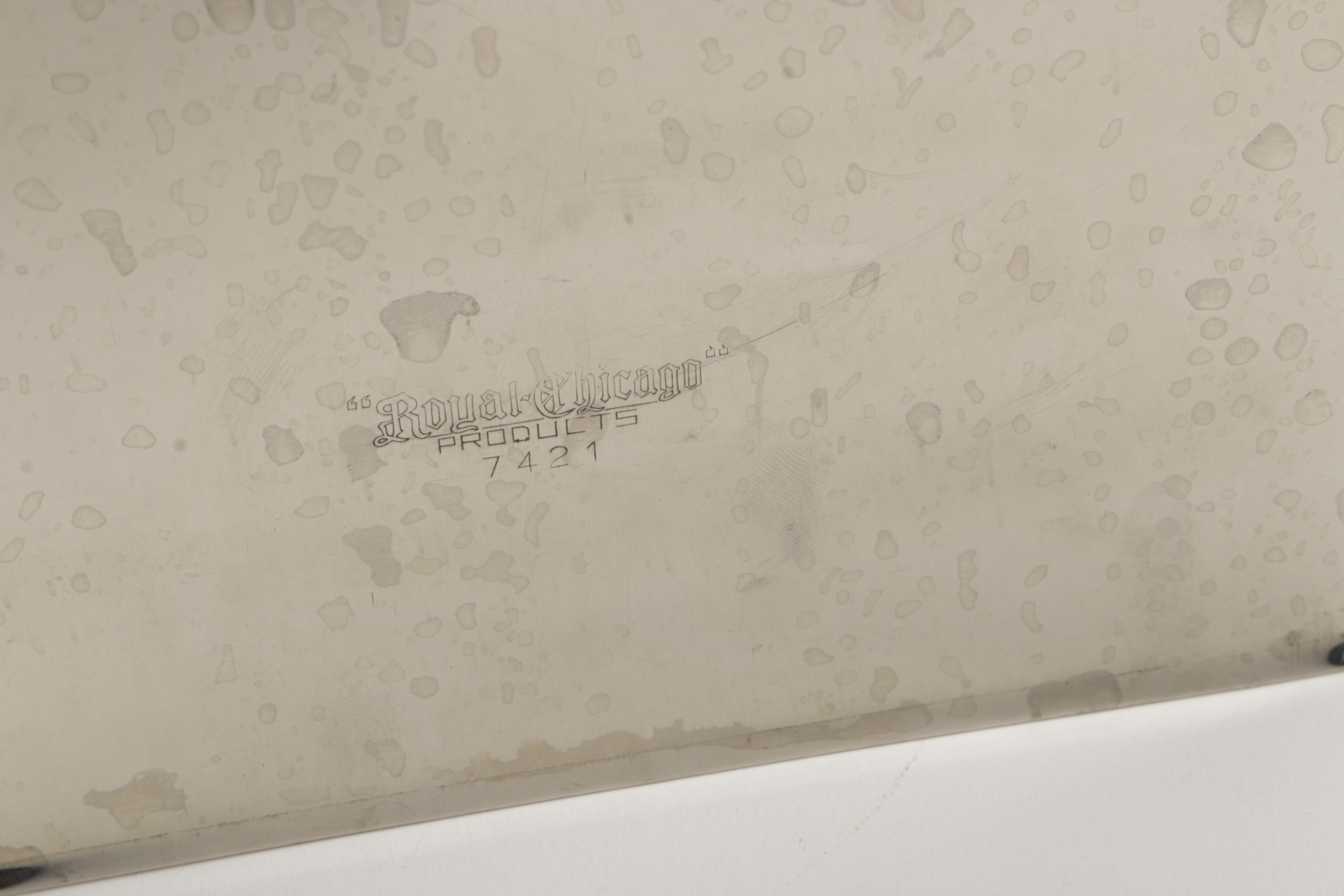 Pair of Stainless Steel Crumb Catchers by Royal Chicago