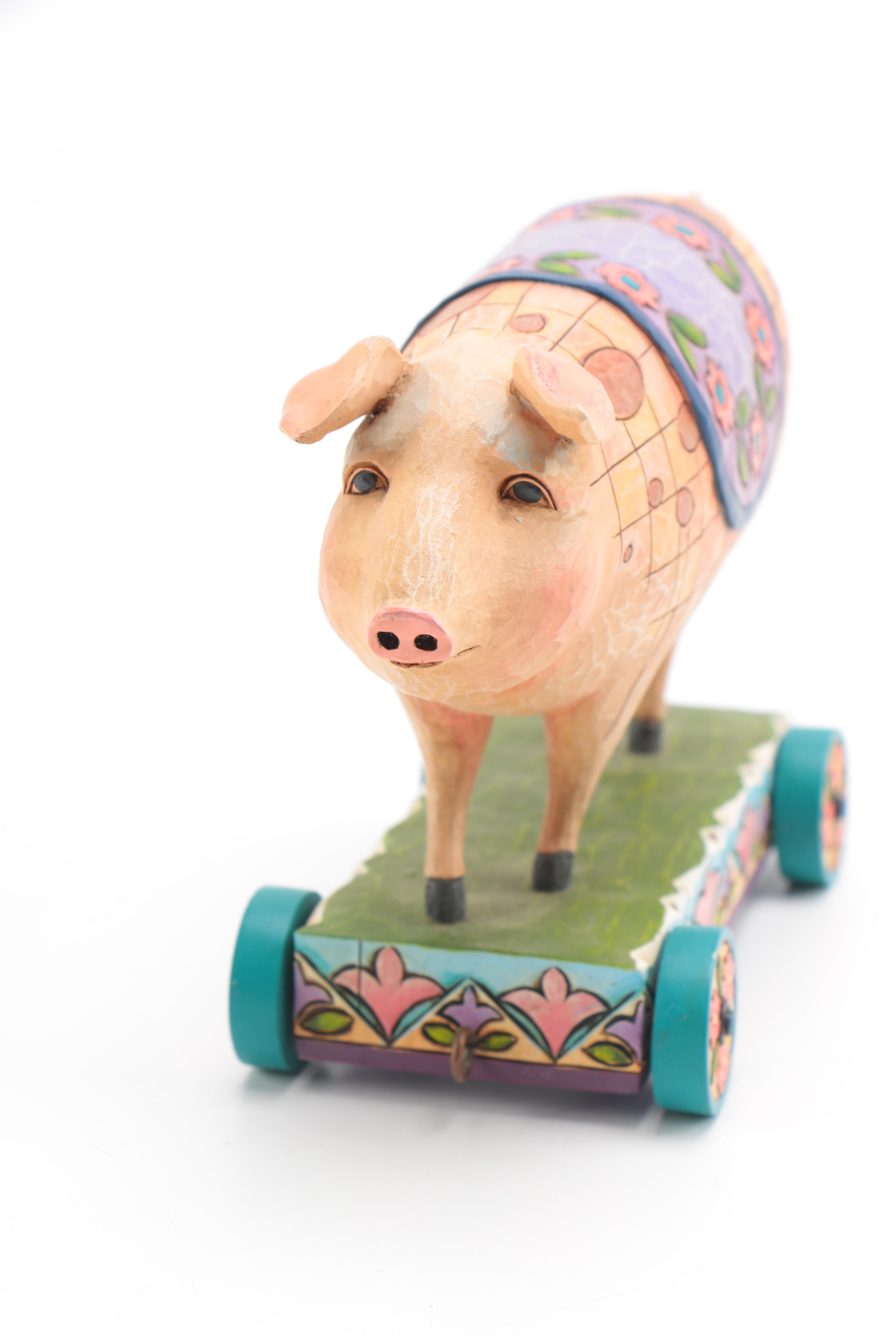 Jim Shore "Spotted Pig" Statue