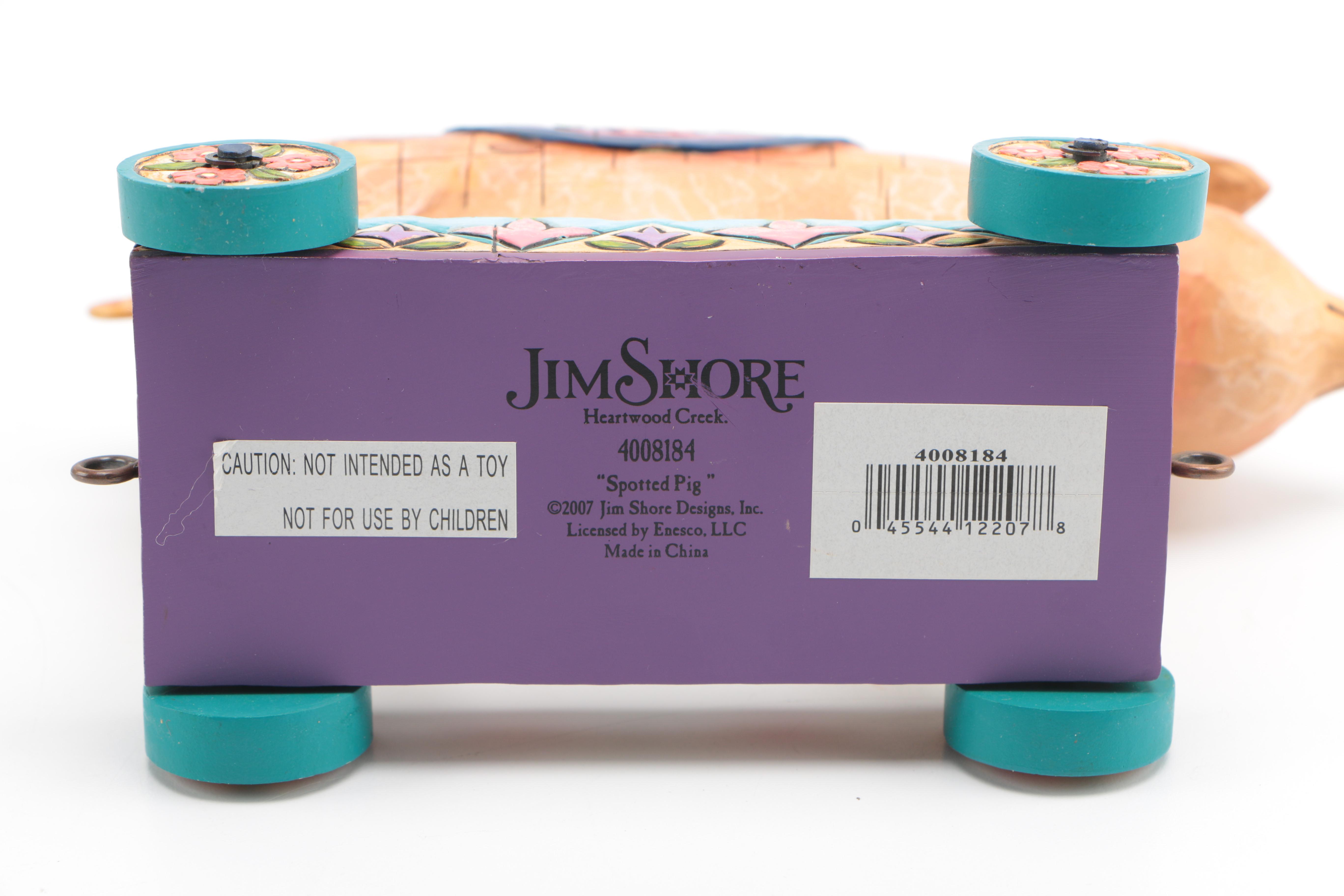 Jim Shore "Spotted Pig" Statue