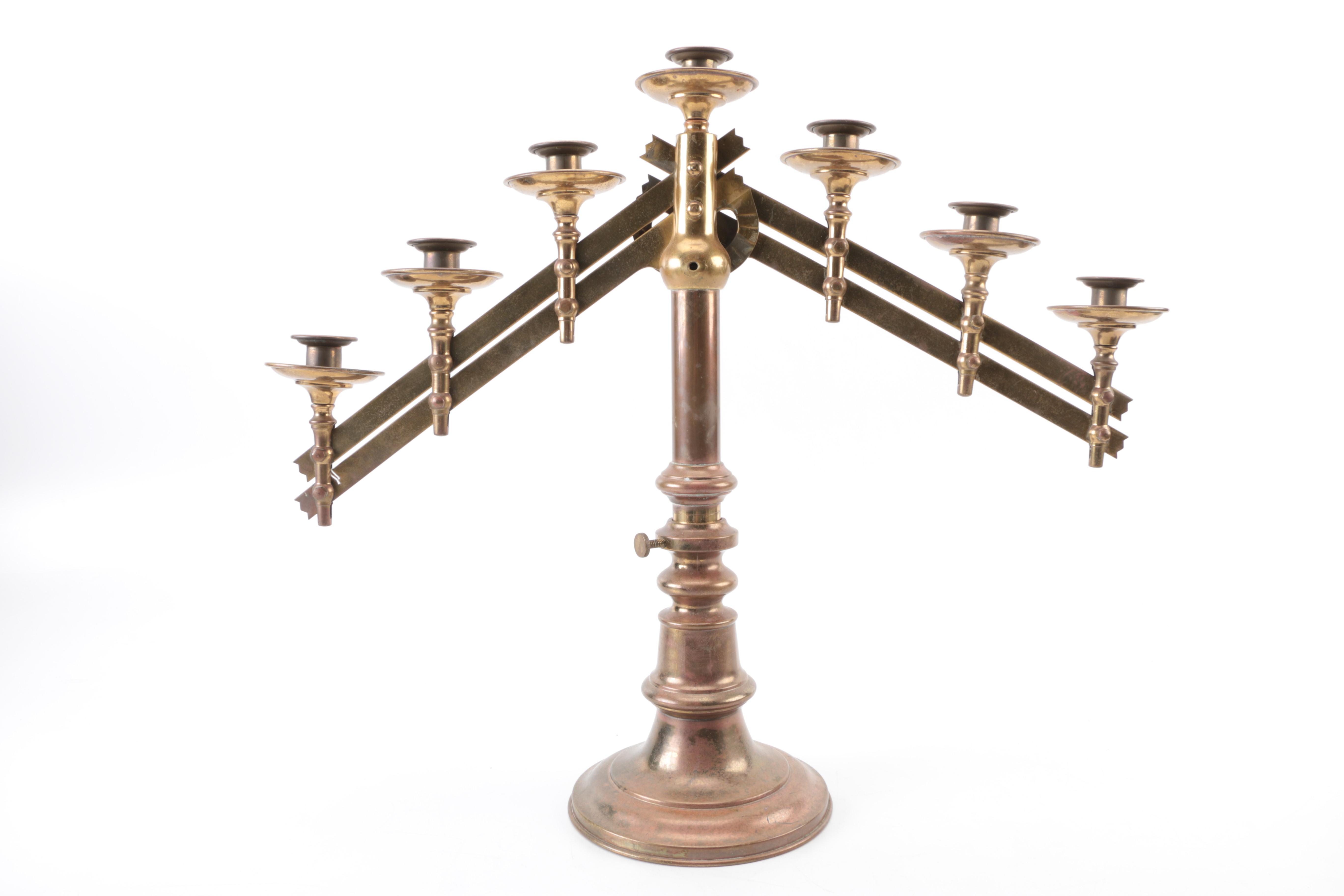 Brass Candelabra and Candleholders