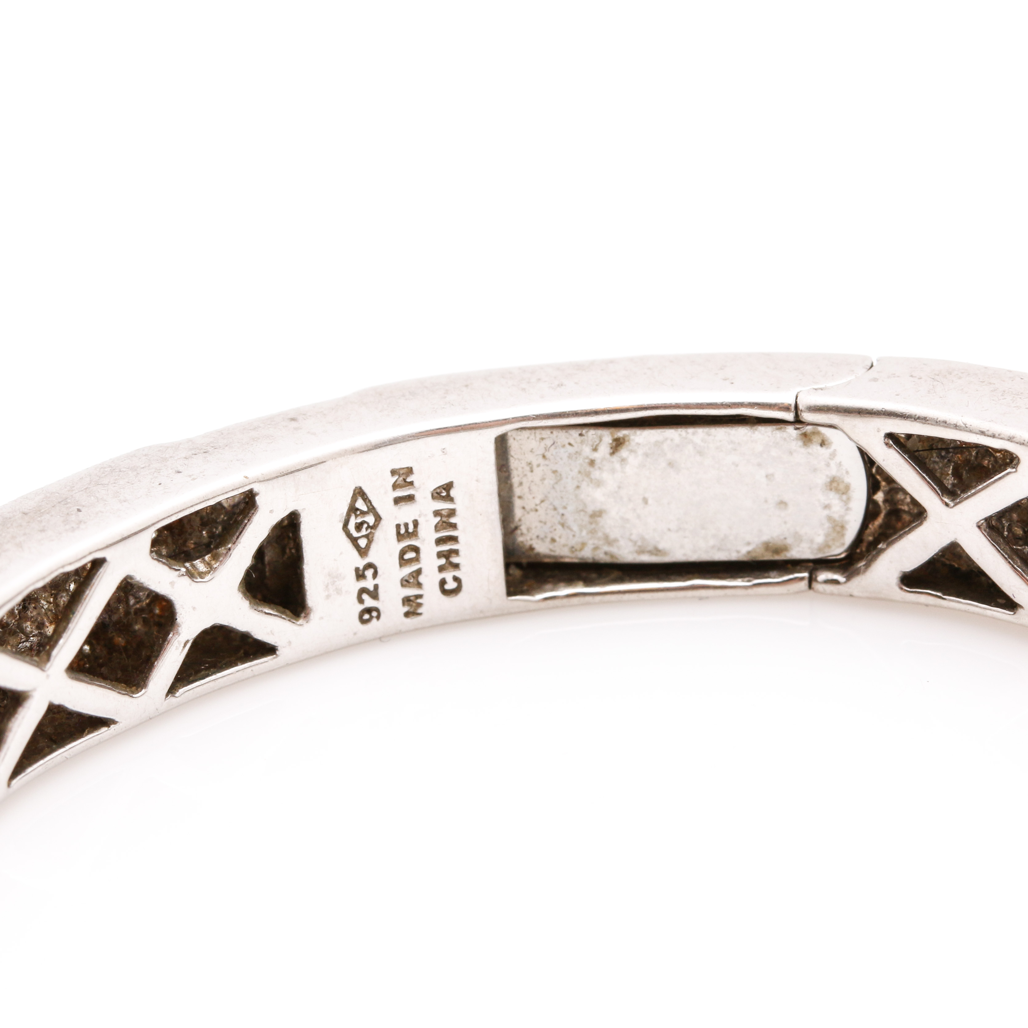 Sterling Silver Bracelet with Diamonds