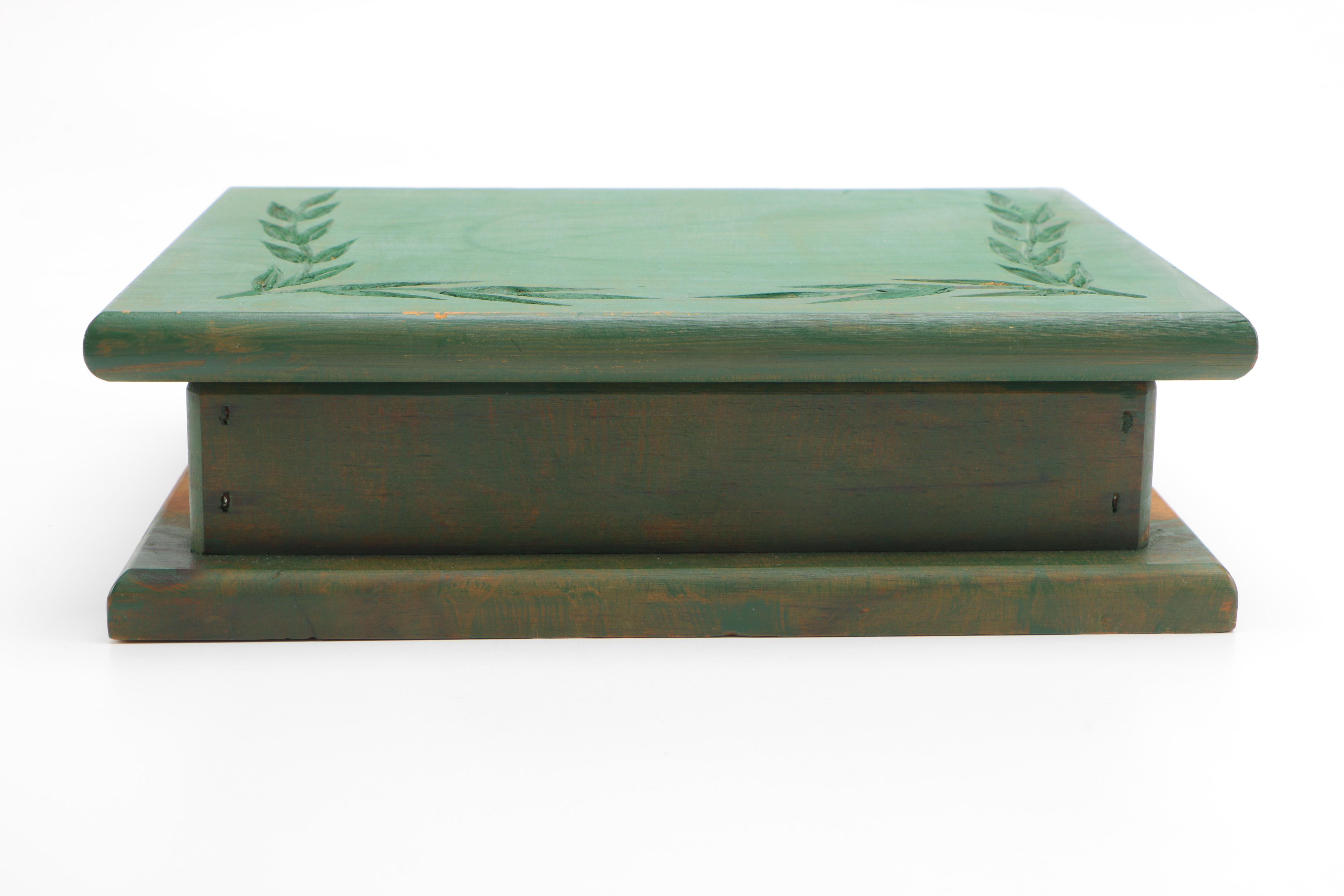 Wooden Boxes With Hinged Lids