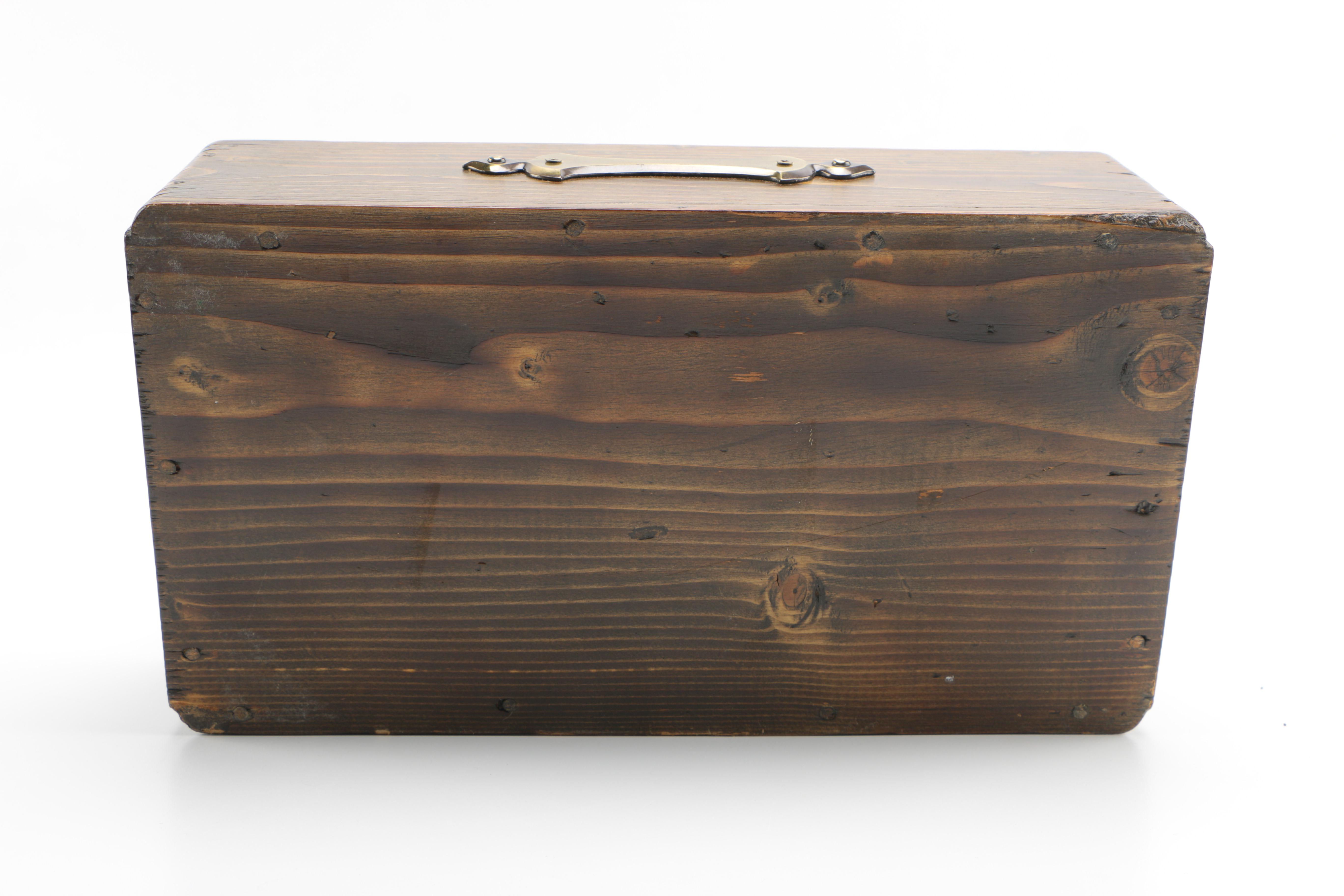 Wooden Boxes With Hinged Lids