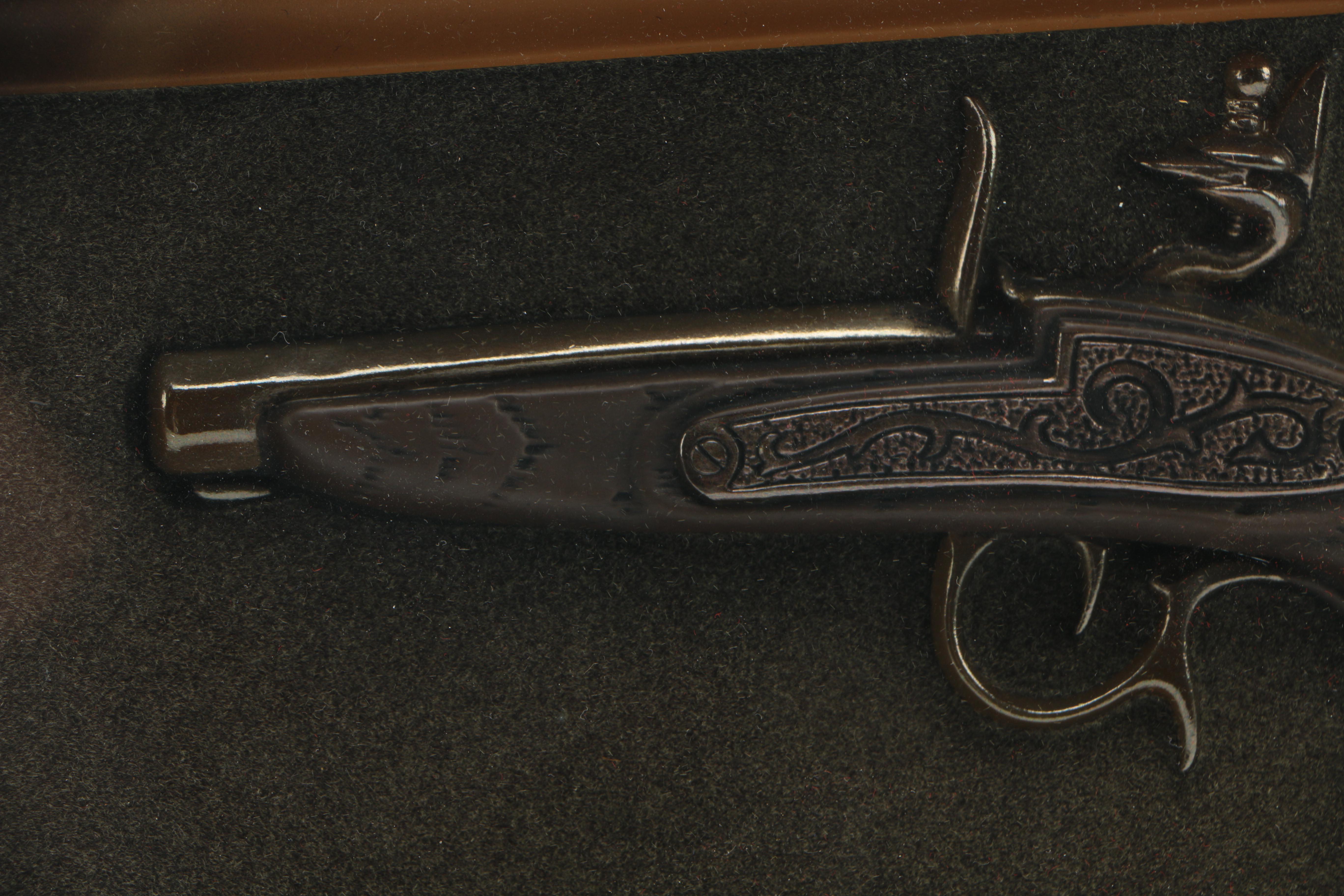 Framed Faux Flintlock Pistol