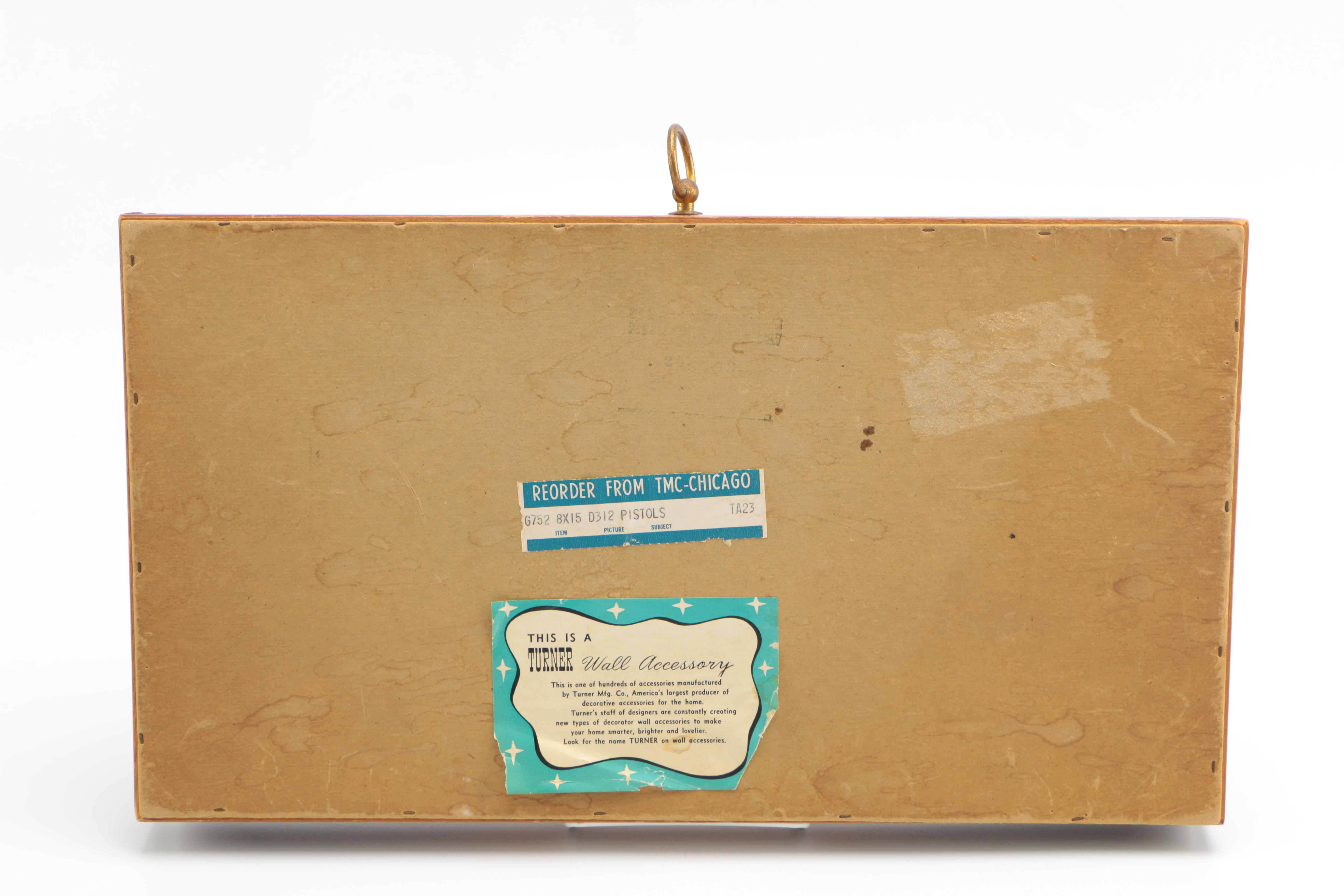 Framed Faux Flintlock Pistol