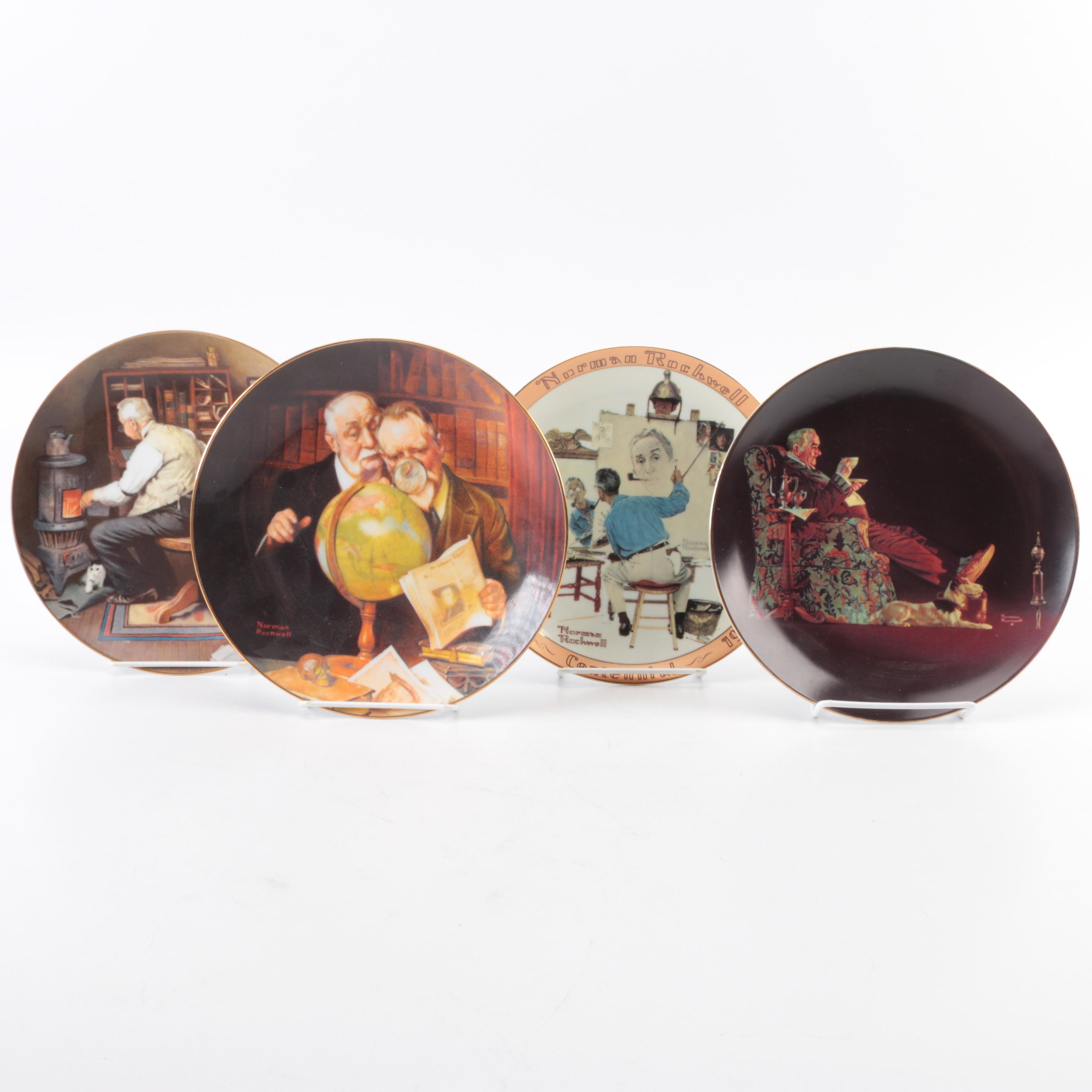 Edwin M. Knowles "Golden Moments" Limited Edition Collector's Plates After Norman Rockwell
