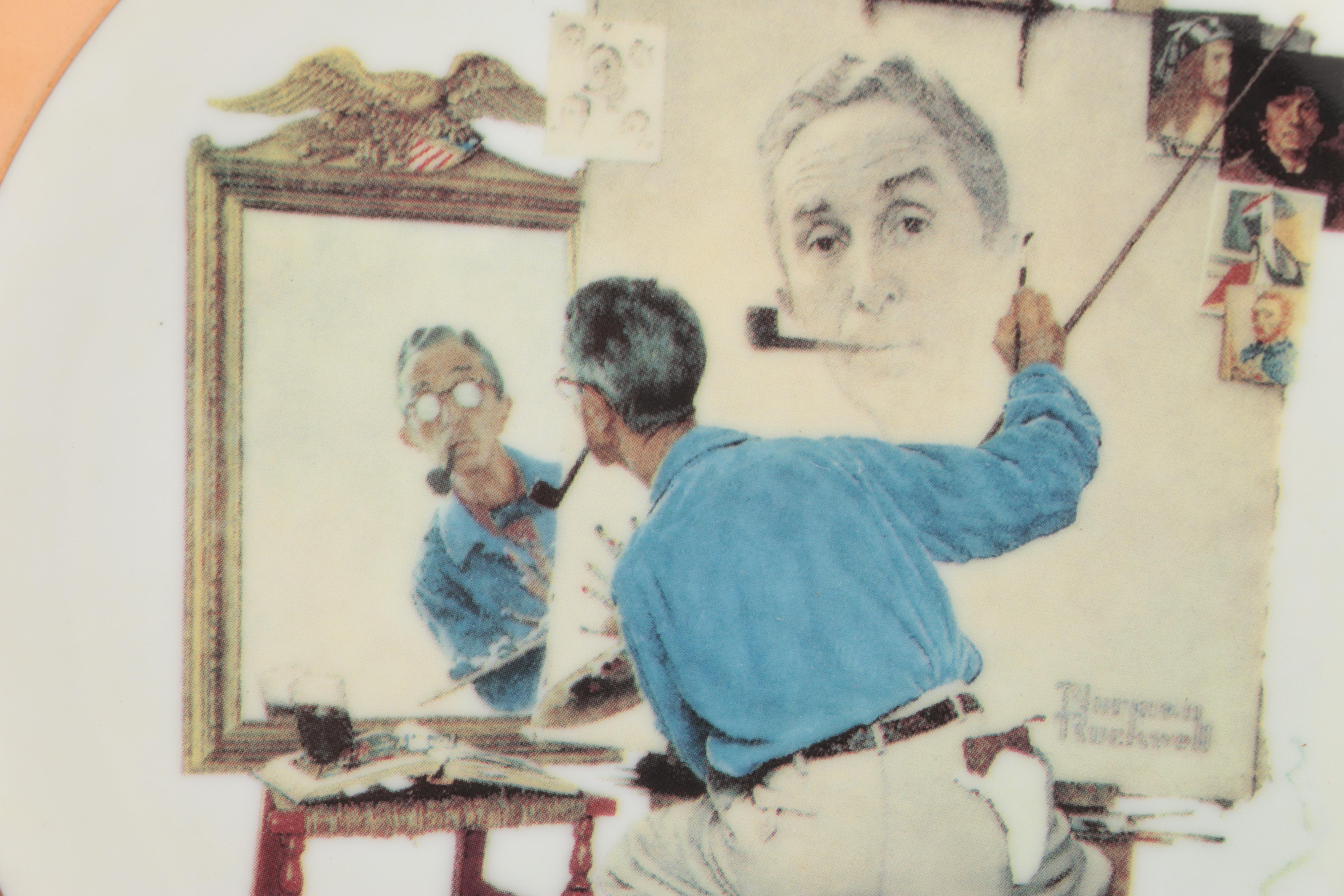 Edwin M. Knowles "Golden Moments" Limited Edition Collector's Plates After Norman Rockwell