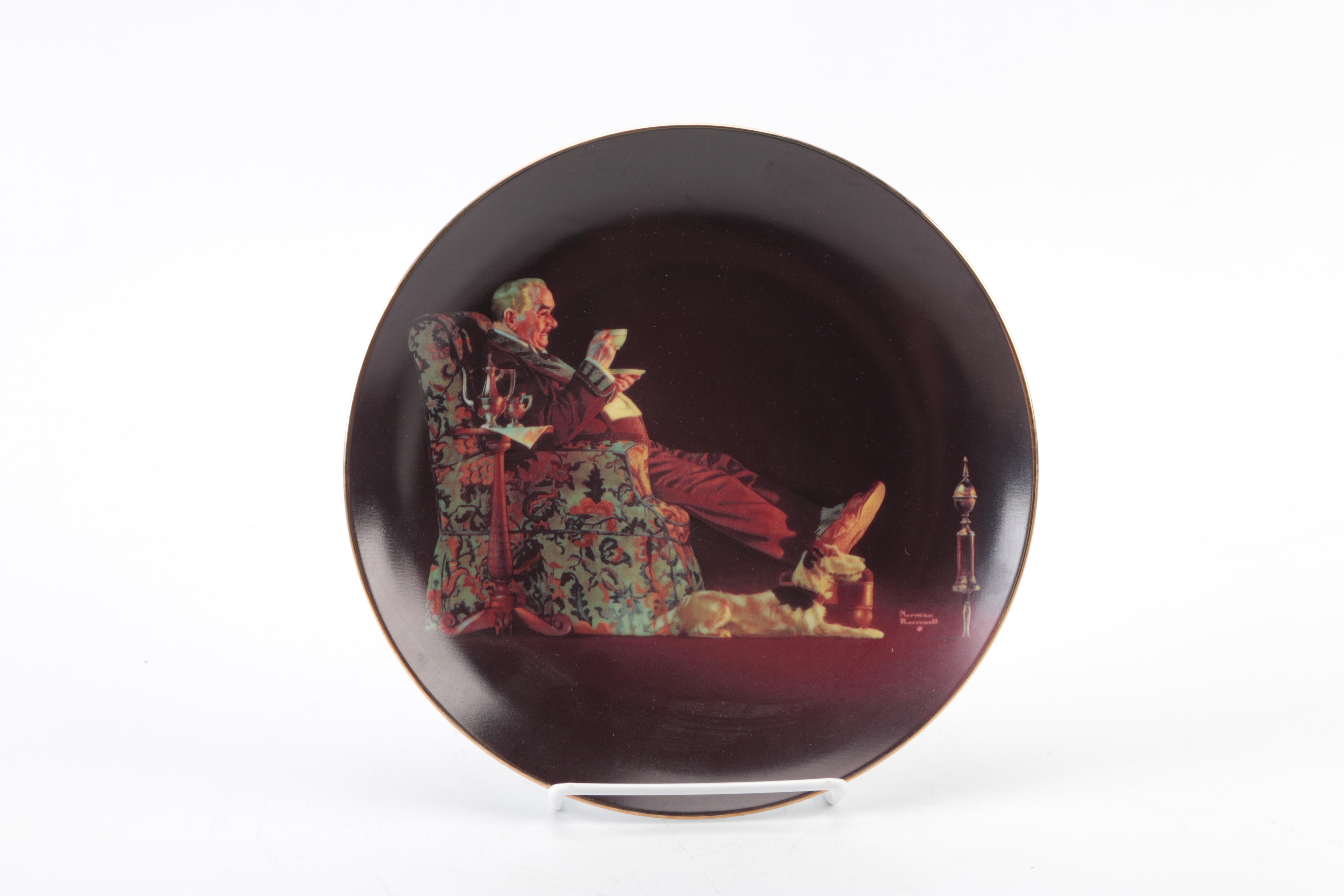 Edwin M. Knowles "Golden Moments" Limited Edition Collector's Plates After Norman Rockwell