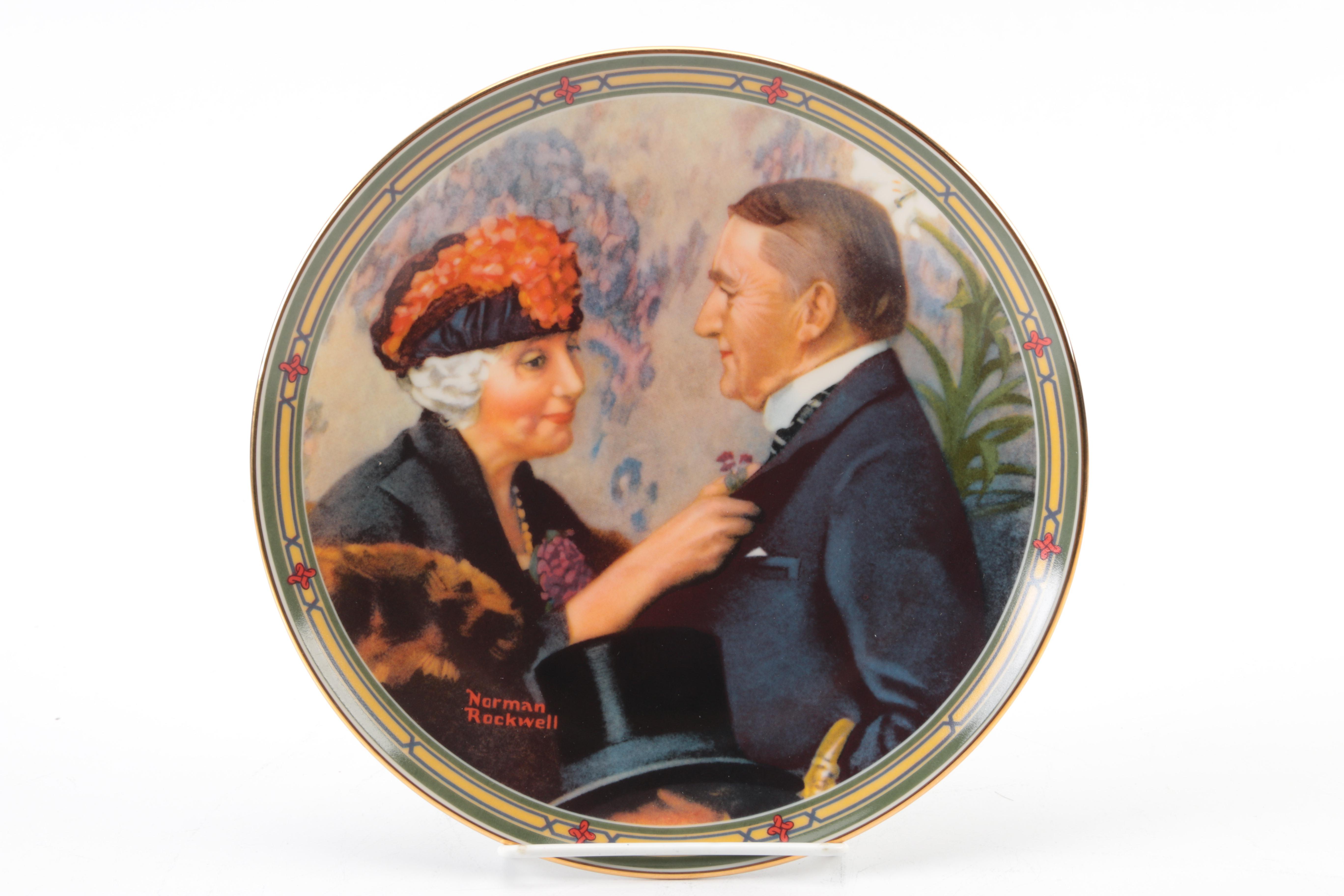 Edwin M. Knowles "Rockwell's American Dream" Limited Edition Collector's Plates After Norman Rockwell