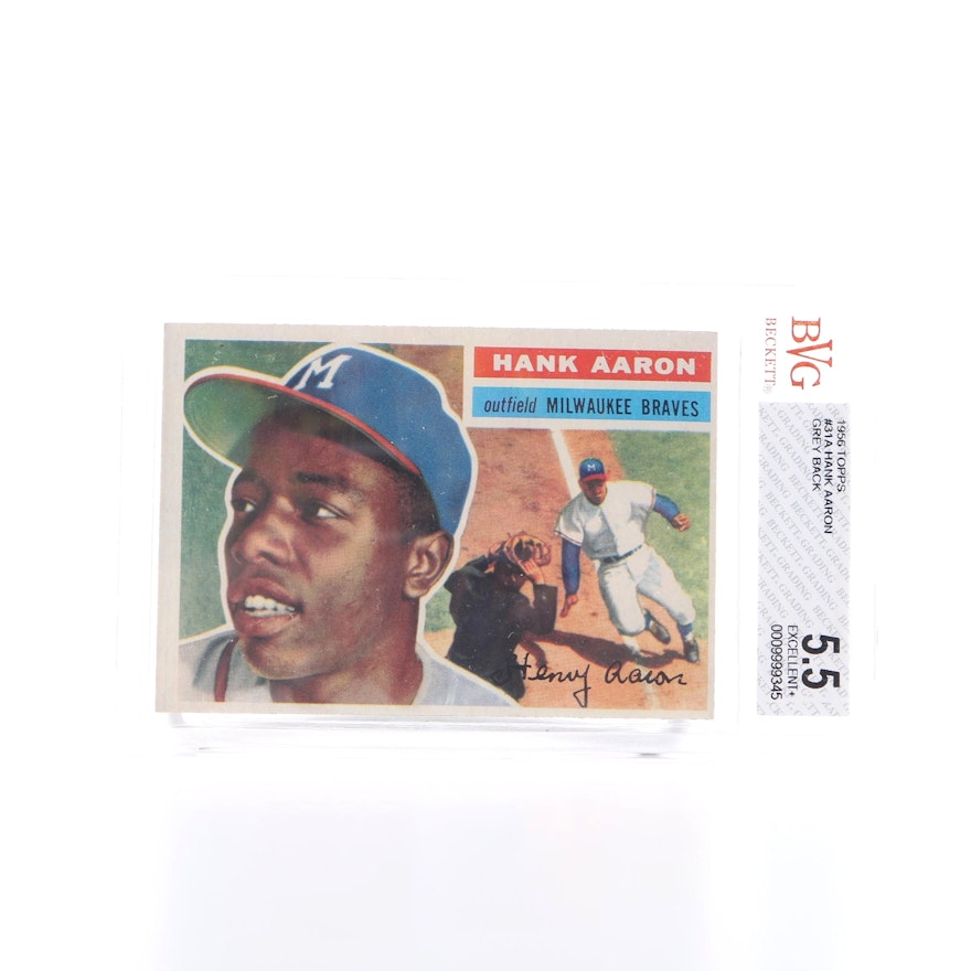 1956 Topps Hank Aaron Card