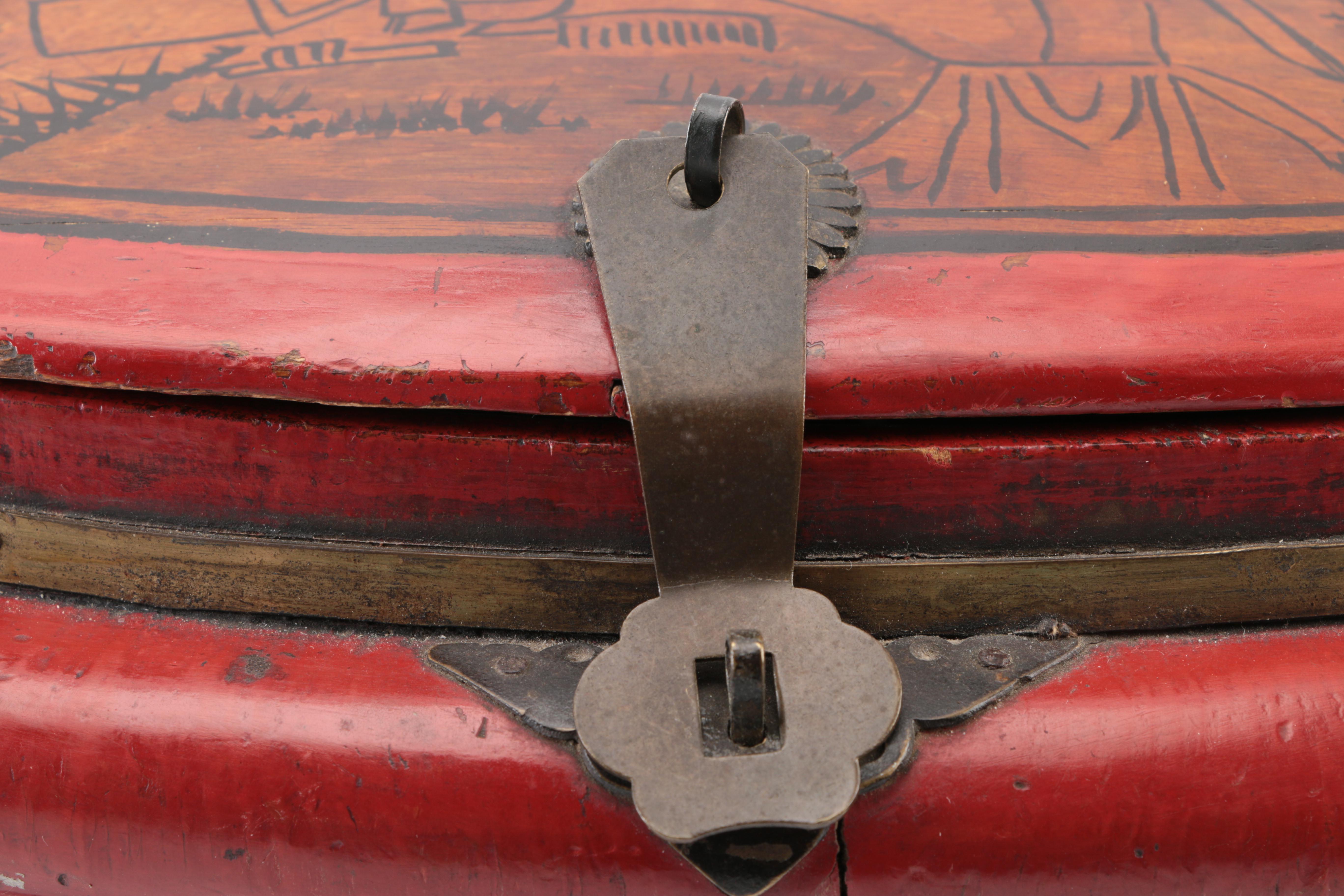 Chinese Detailed Wooden Container