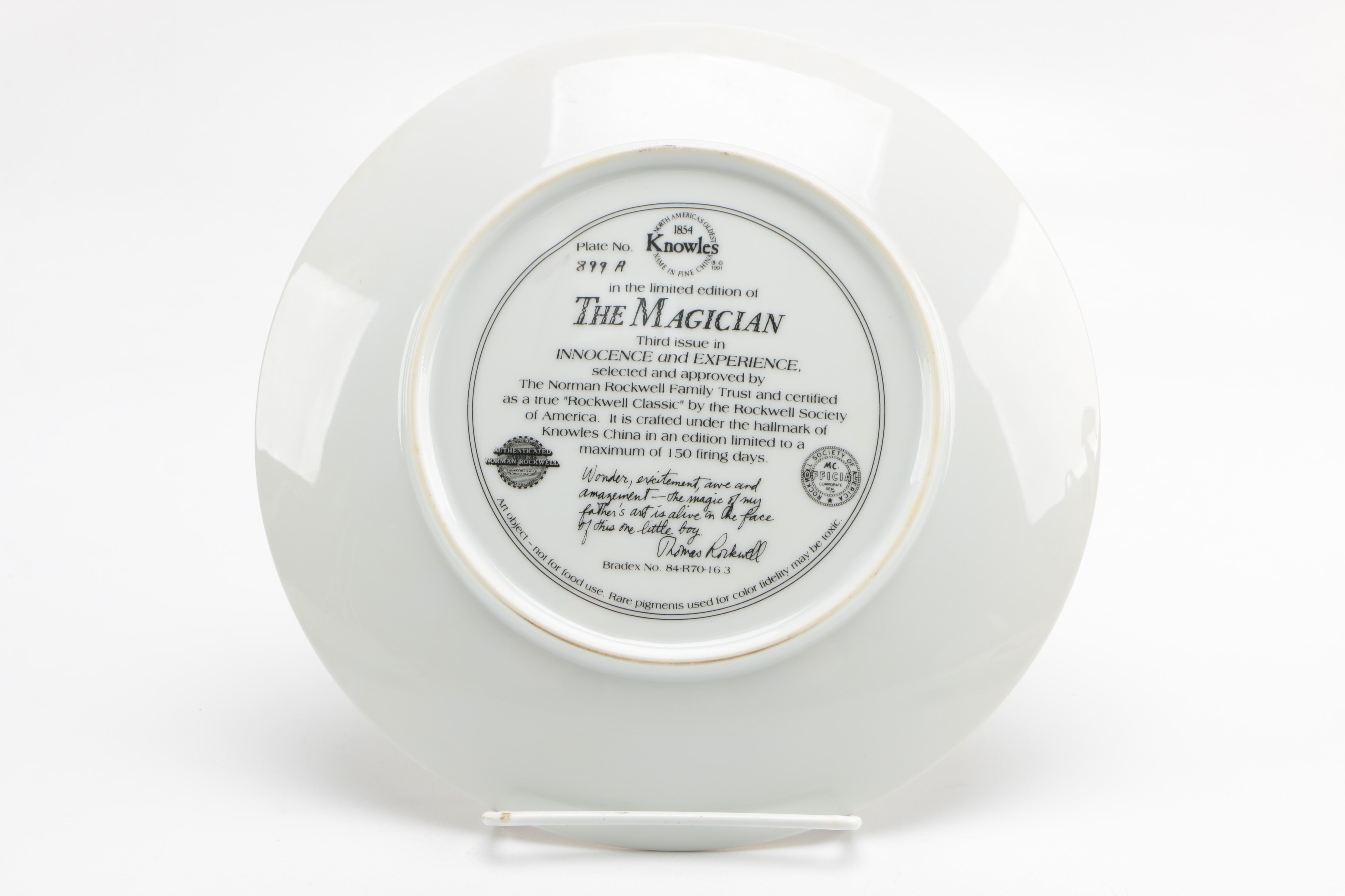 Edwin M. Knowles "Innocence and Experience" Limited Edition Collector's Plates After Norman Rockwell