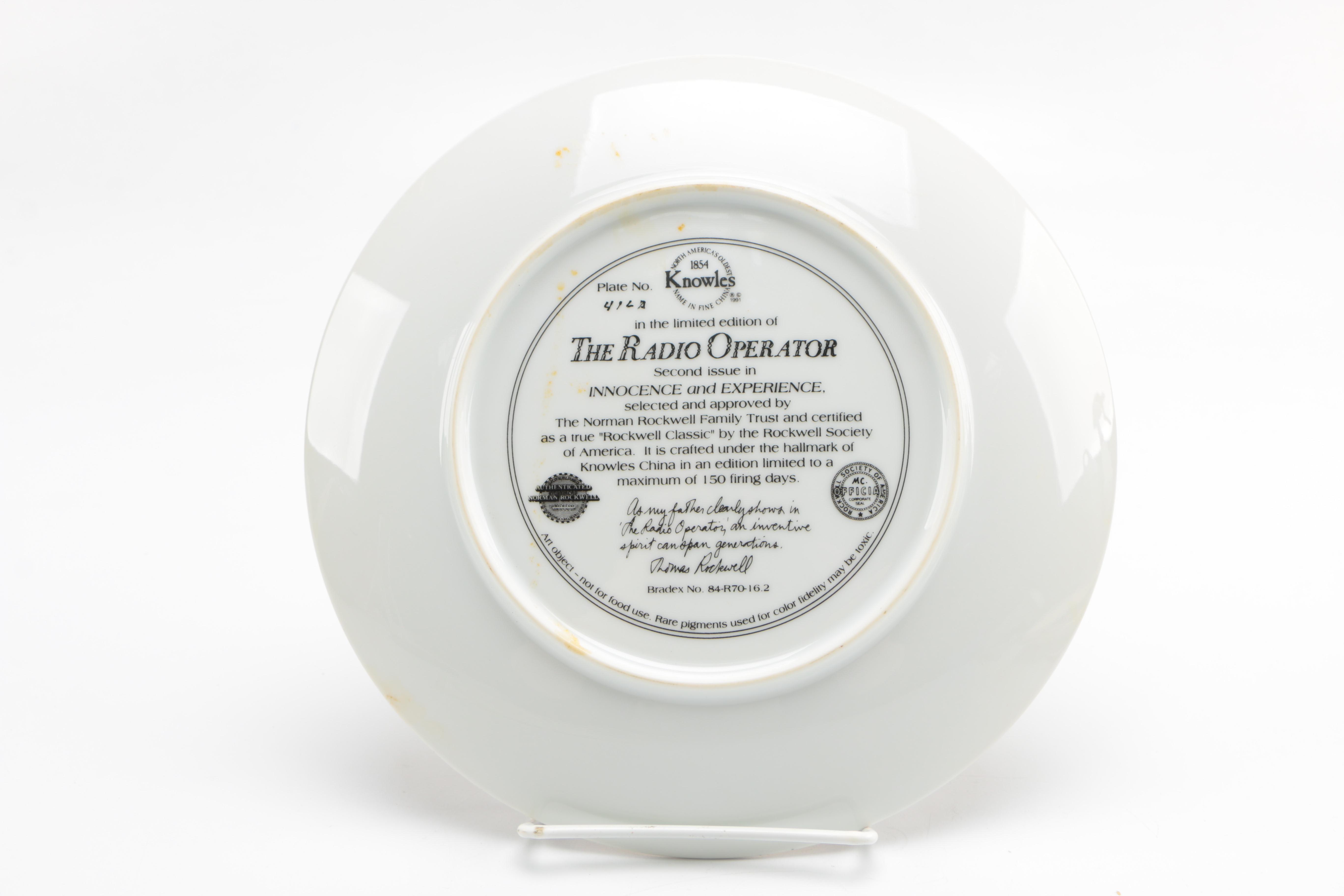 Edwin M. Knowles "Innocence and Experience" Limited Edition Collector's Plates After Norman Rockwell