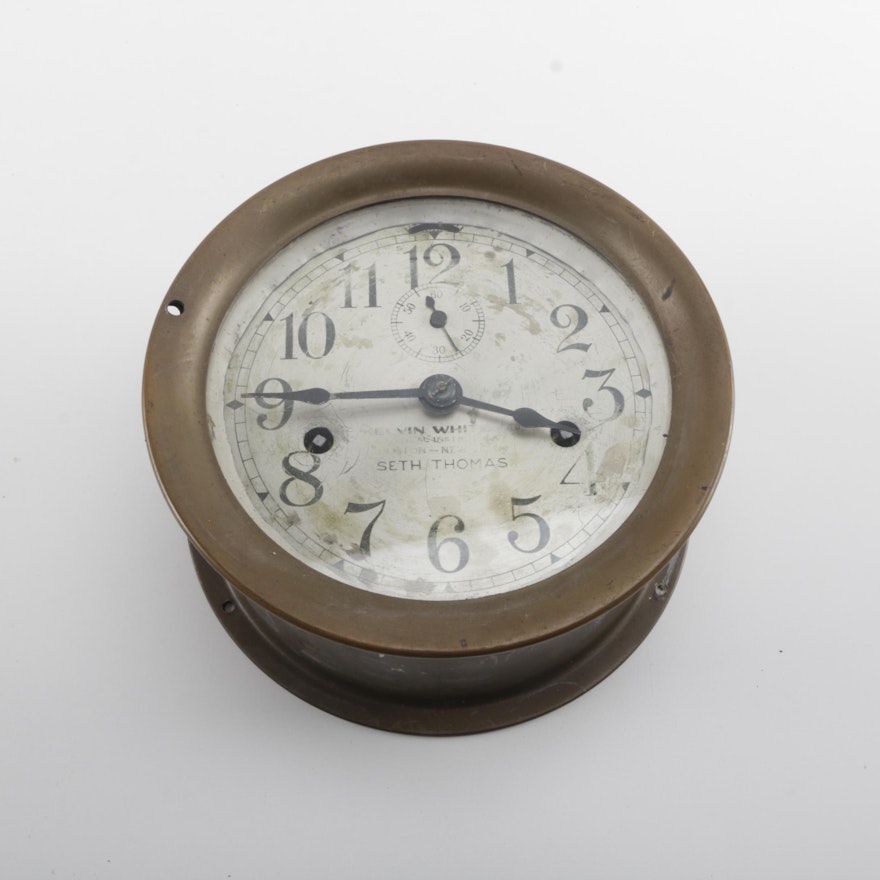 Seth Thomas Ship Clock Circa 1930s