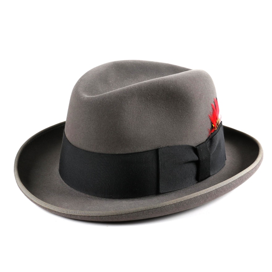 Churchill Ltd. Men's Grey Homburg Hat